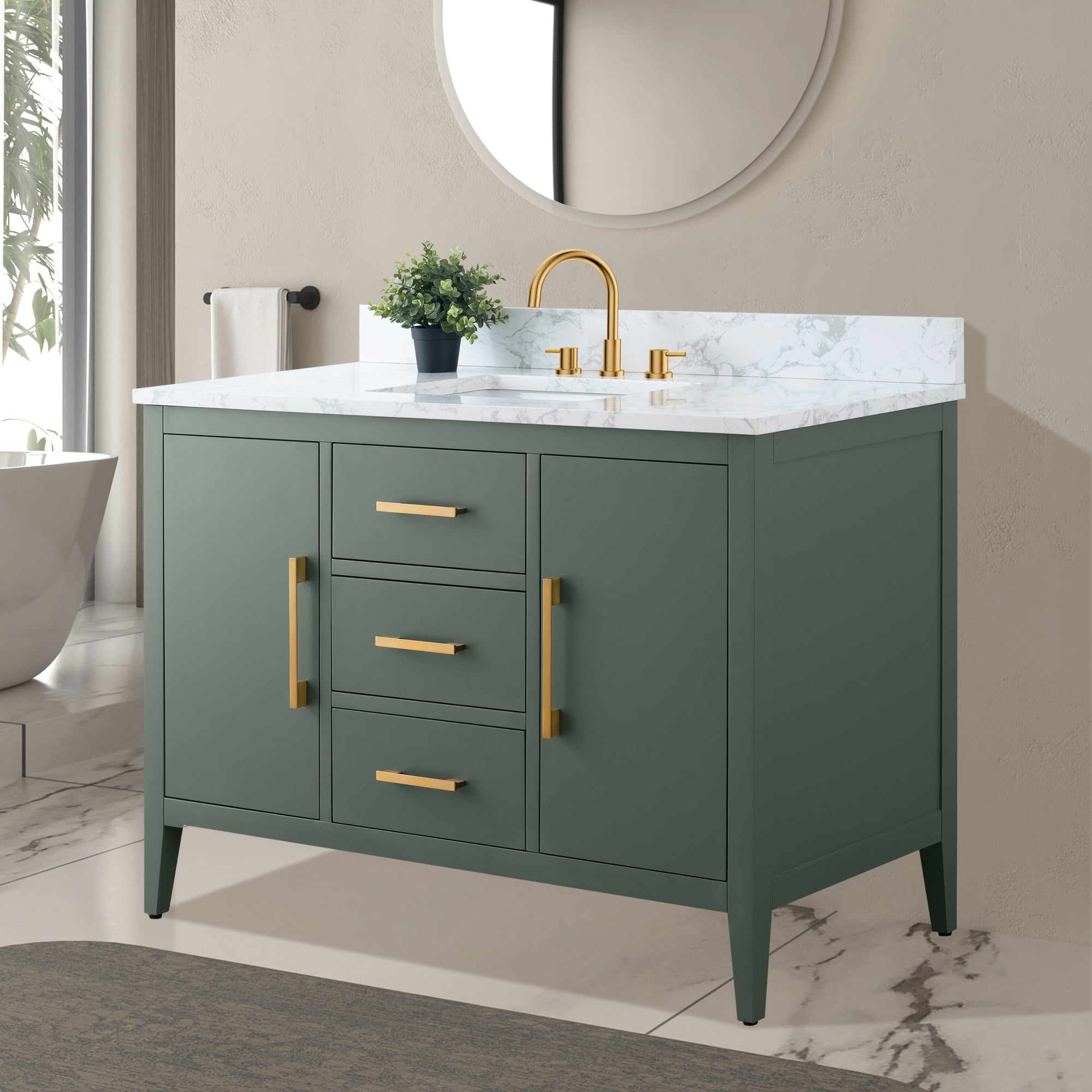 Vintage Green / Golden Brushed