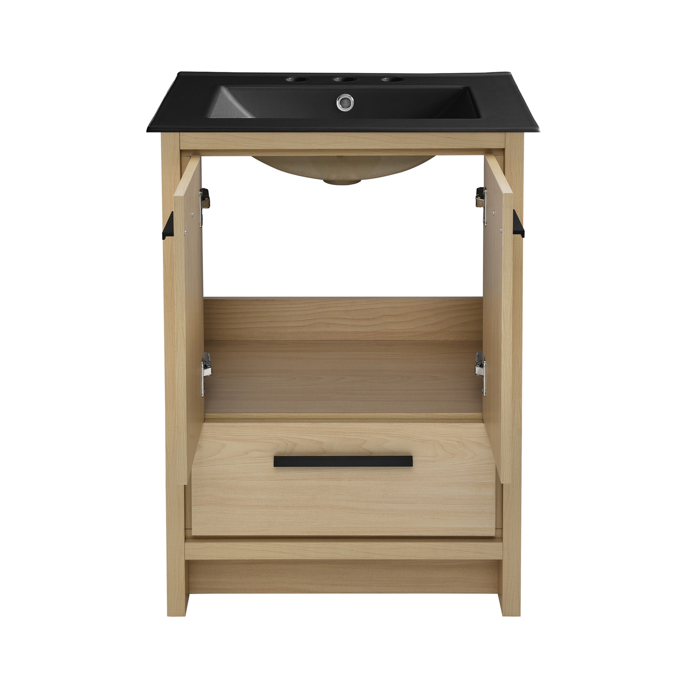 Natural Oak / Matte Black / 3-Hole