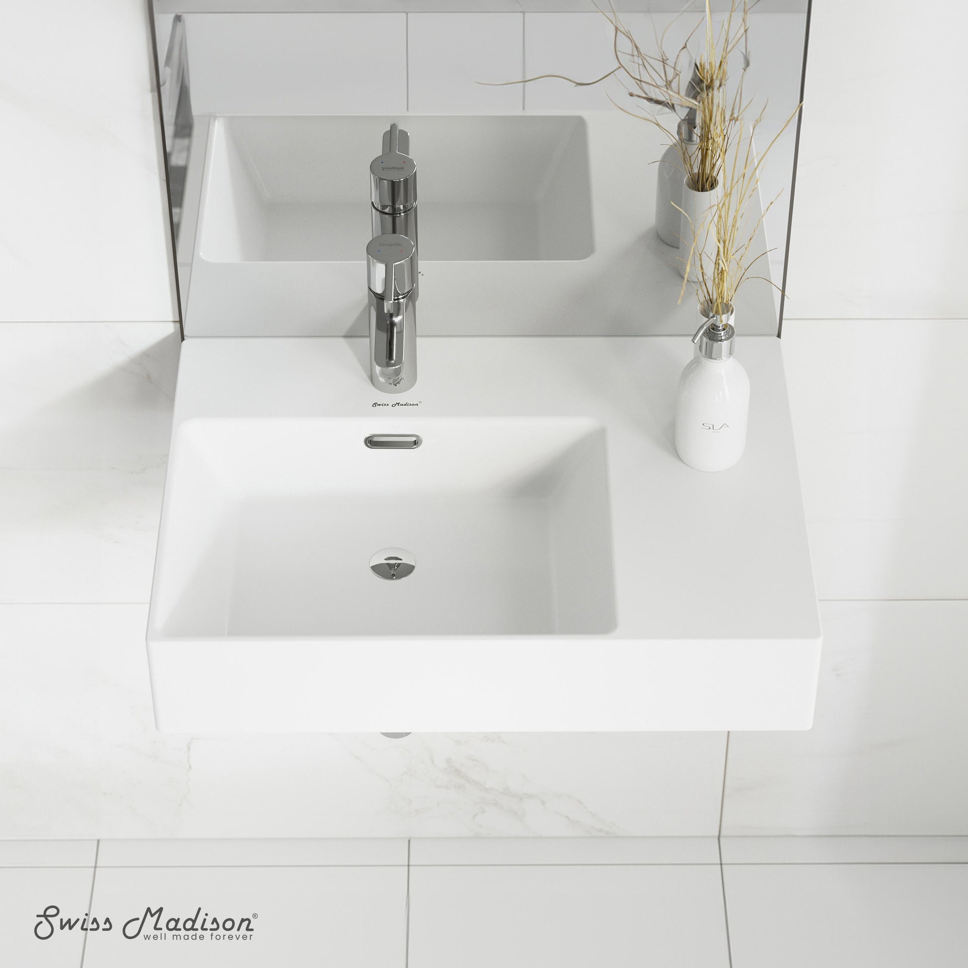 Glossy White / 1-Hole / Left