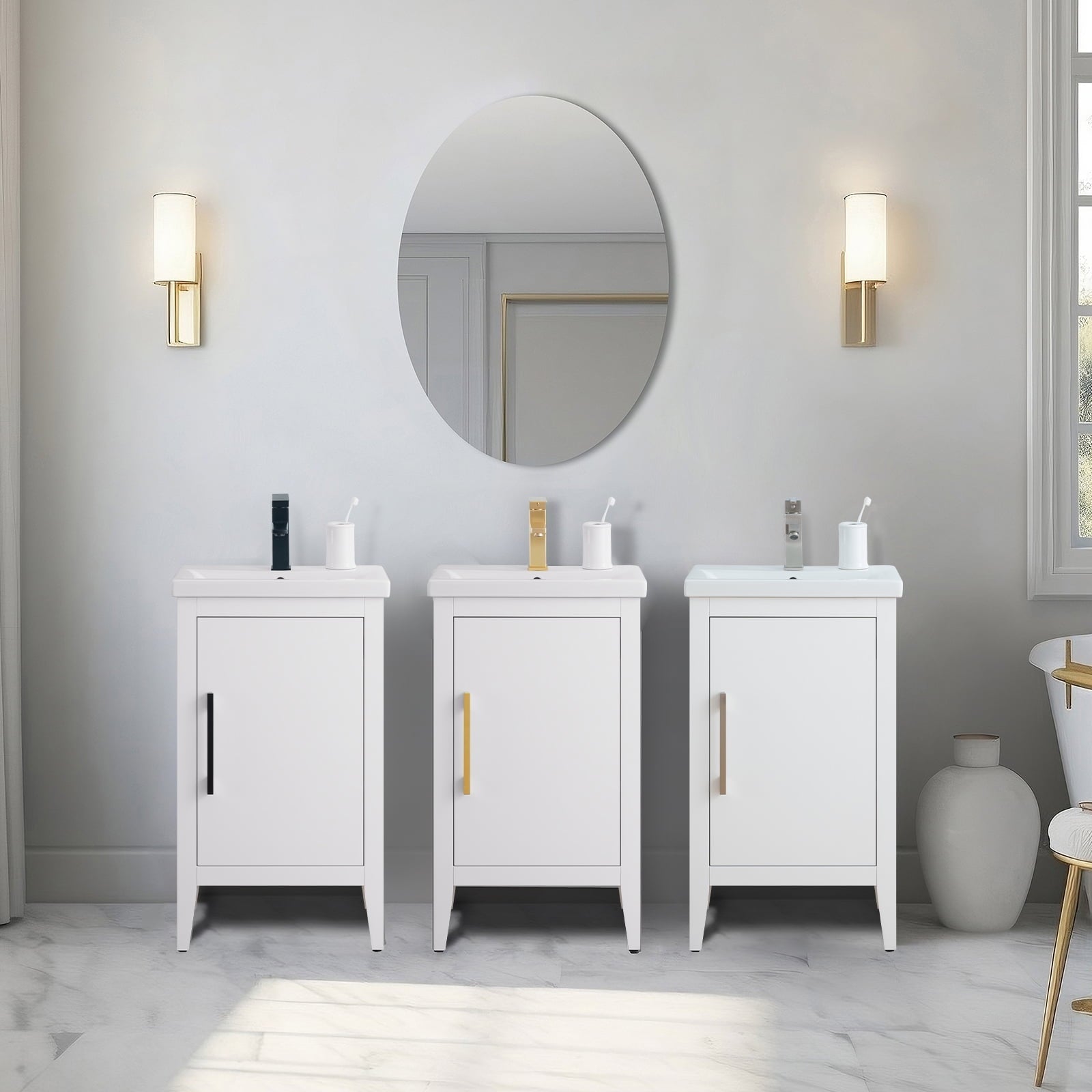 White / Matte Black