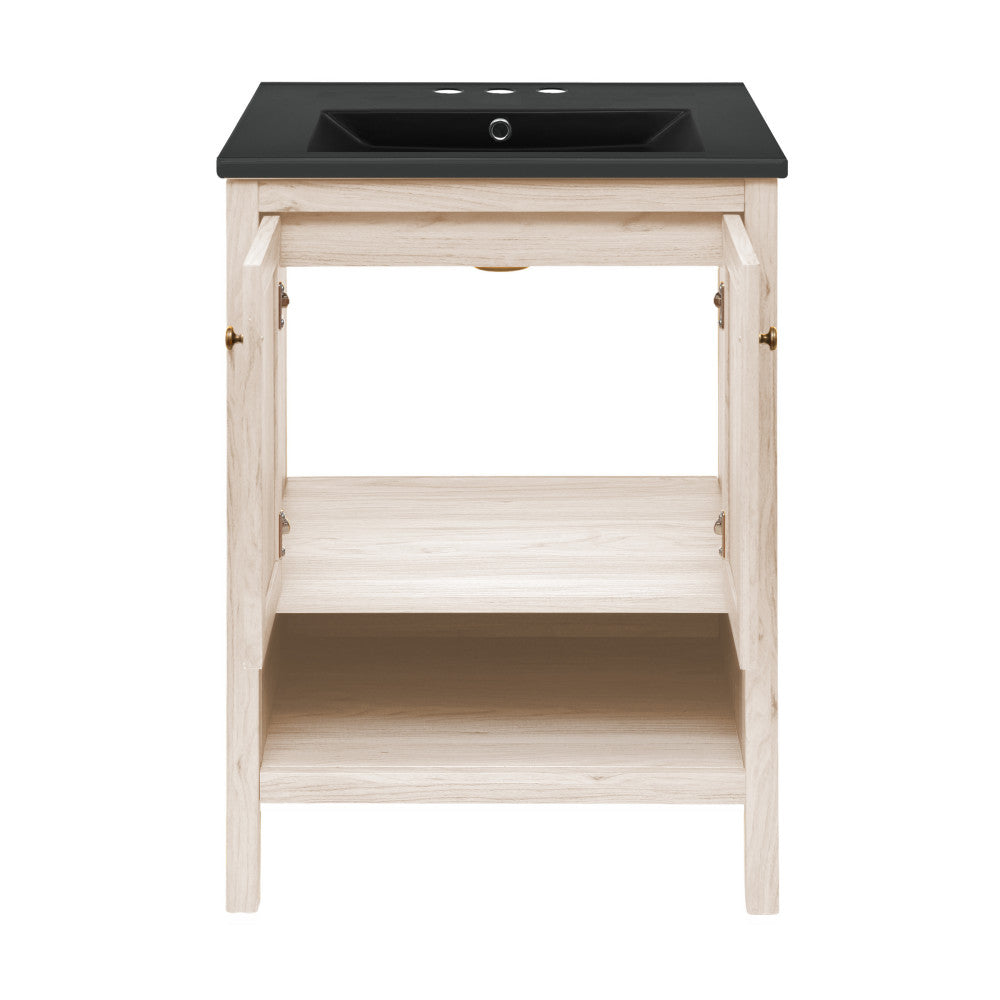 White Oak / Black / 3-Hole Center