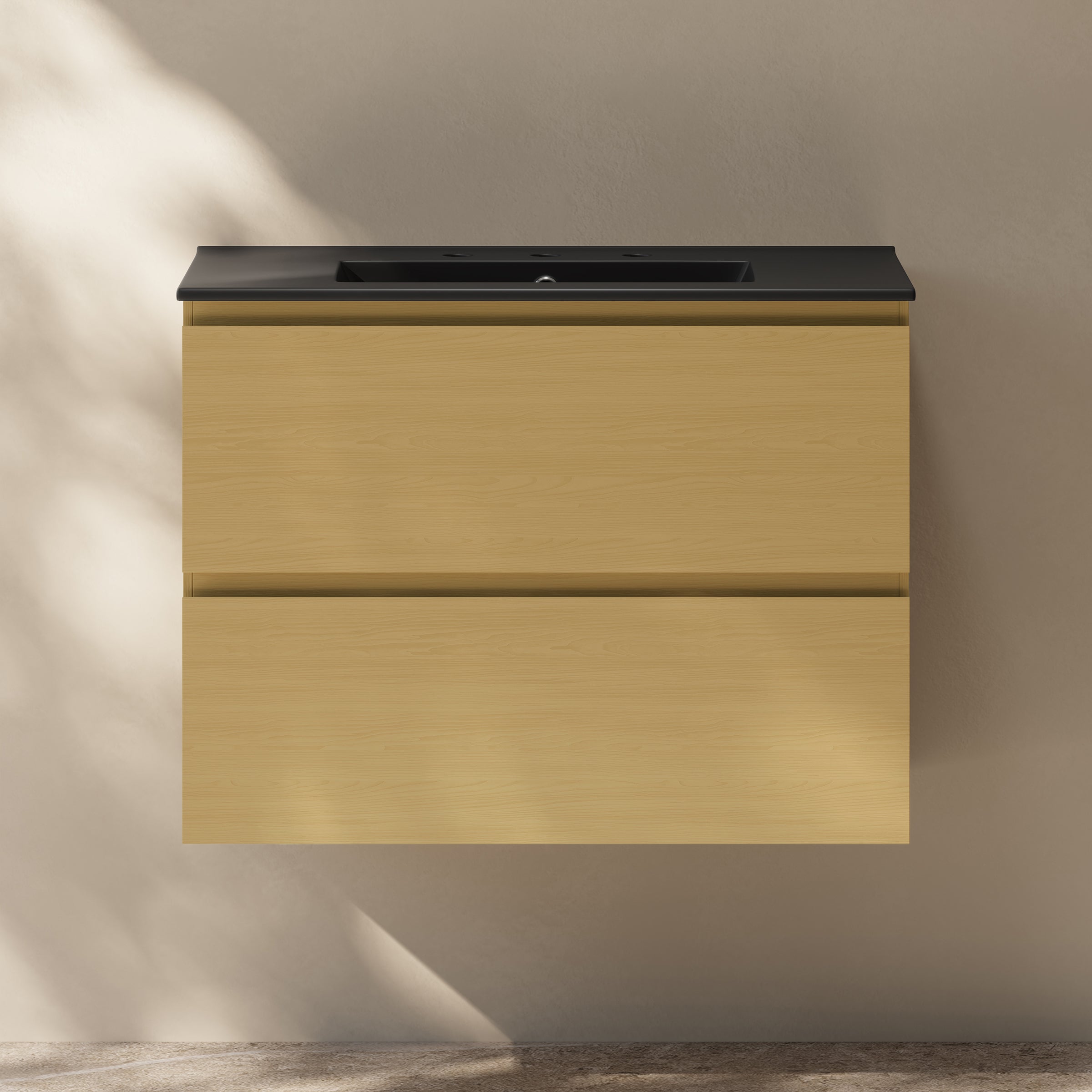 Natural Oak / Matte Black / 3-Hole