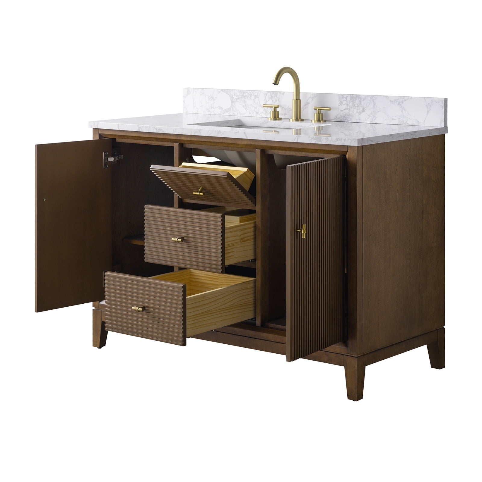 Linear Walnut / Golden Brushed