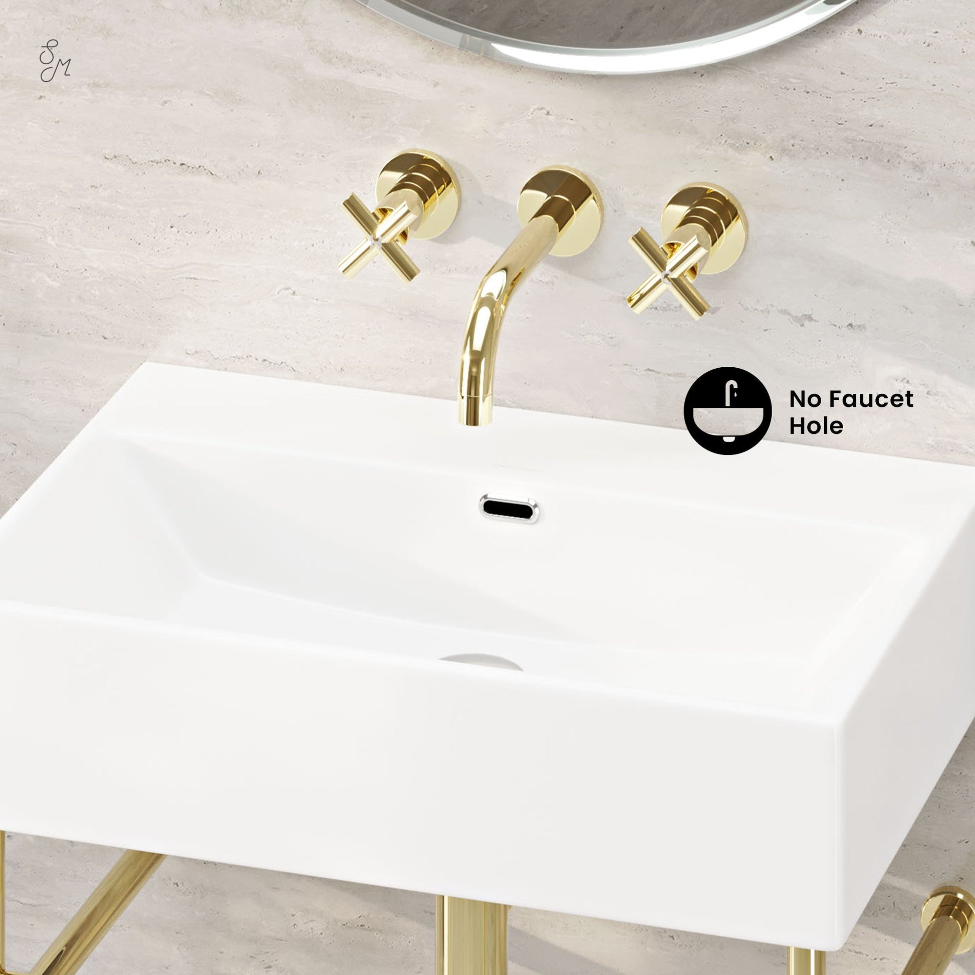 Glossy Gold / White