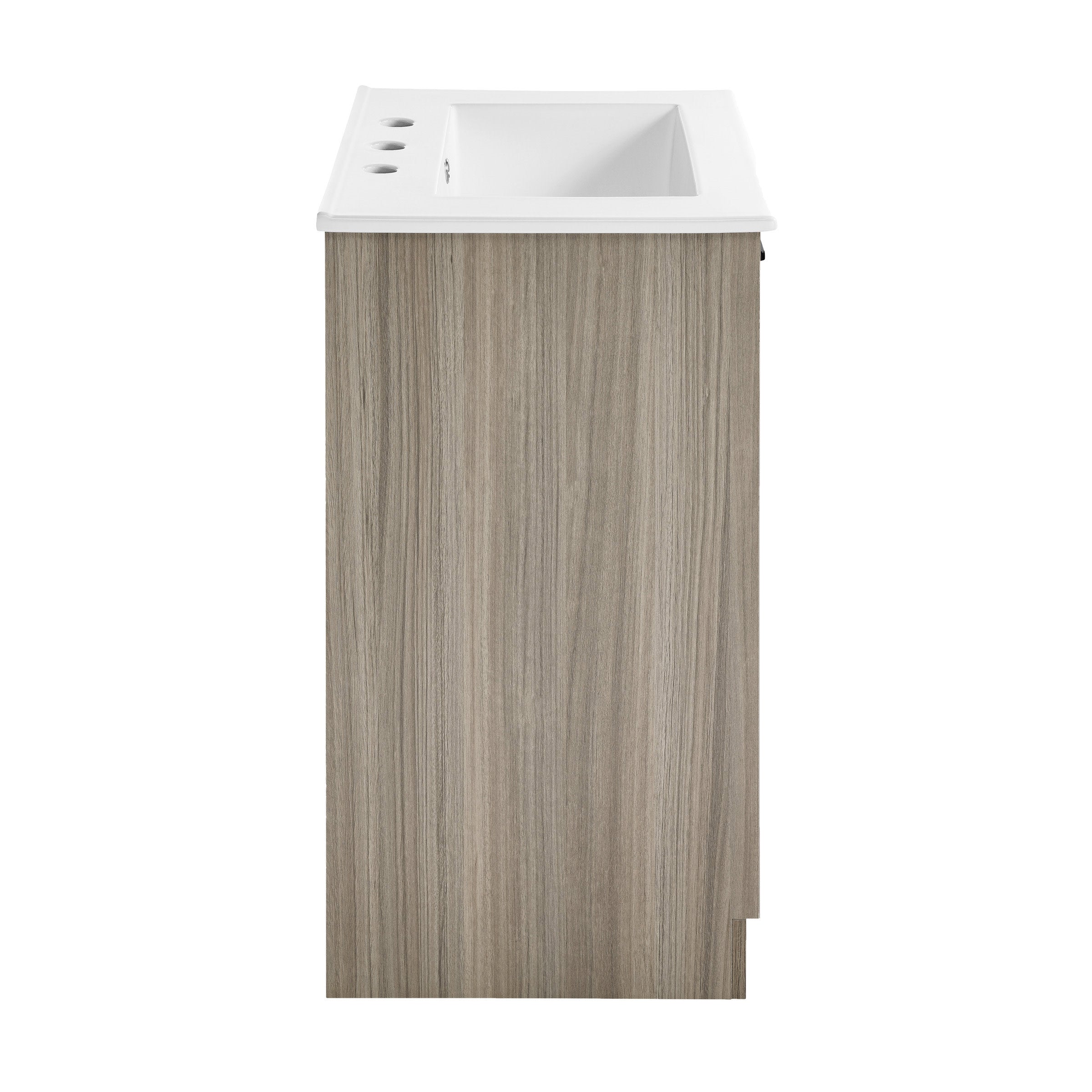 Weathered Oak / White / 3-Hole