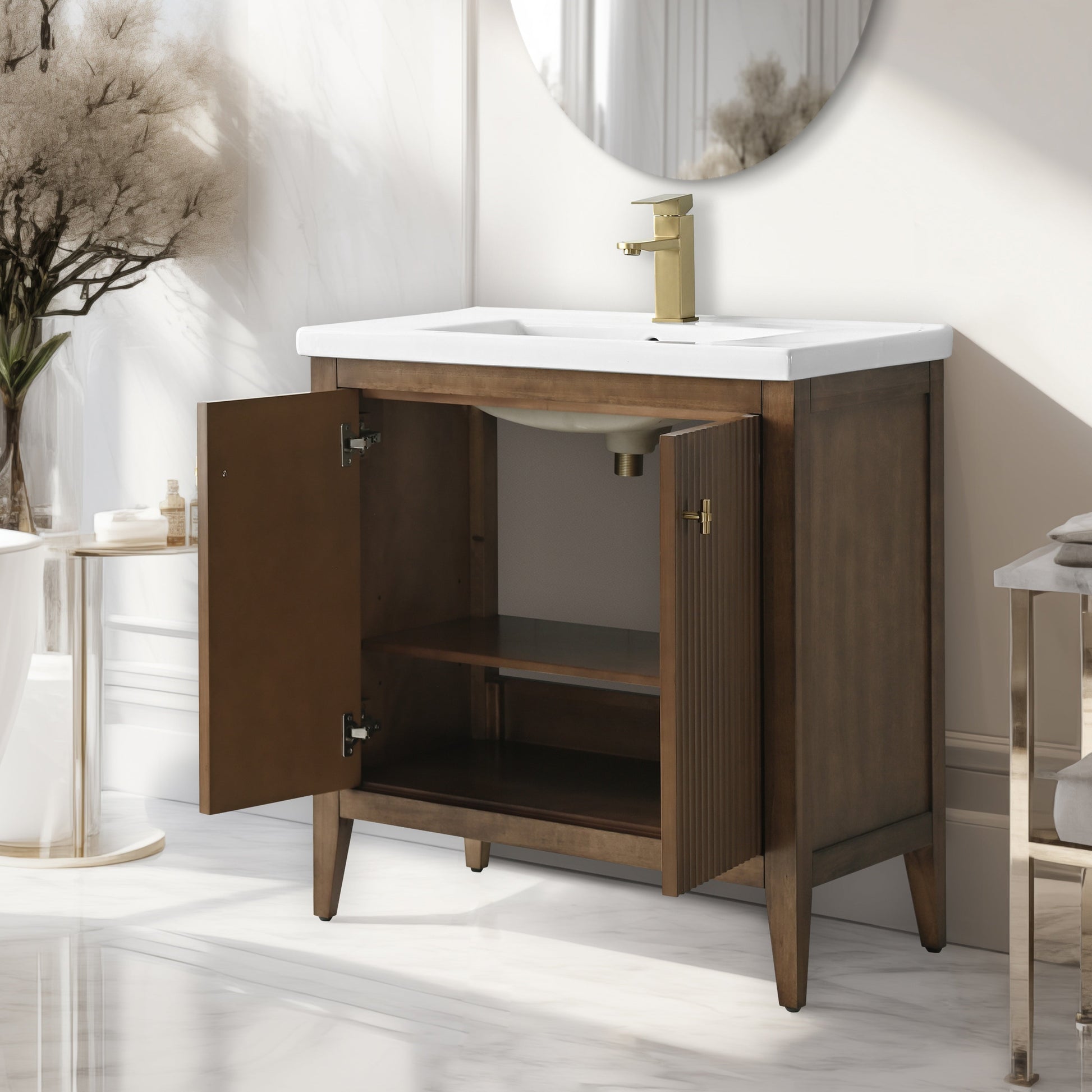 Walnut / Brushed Nickel