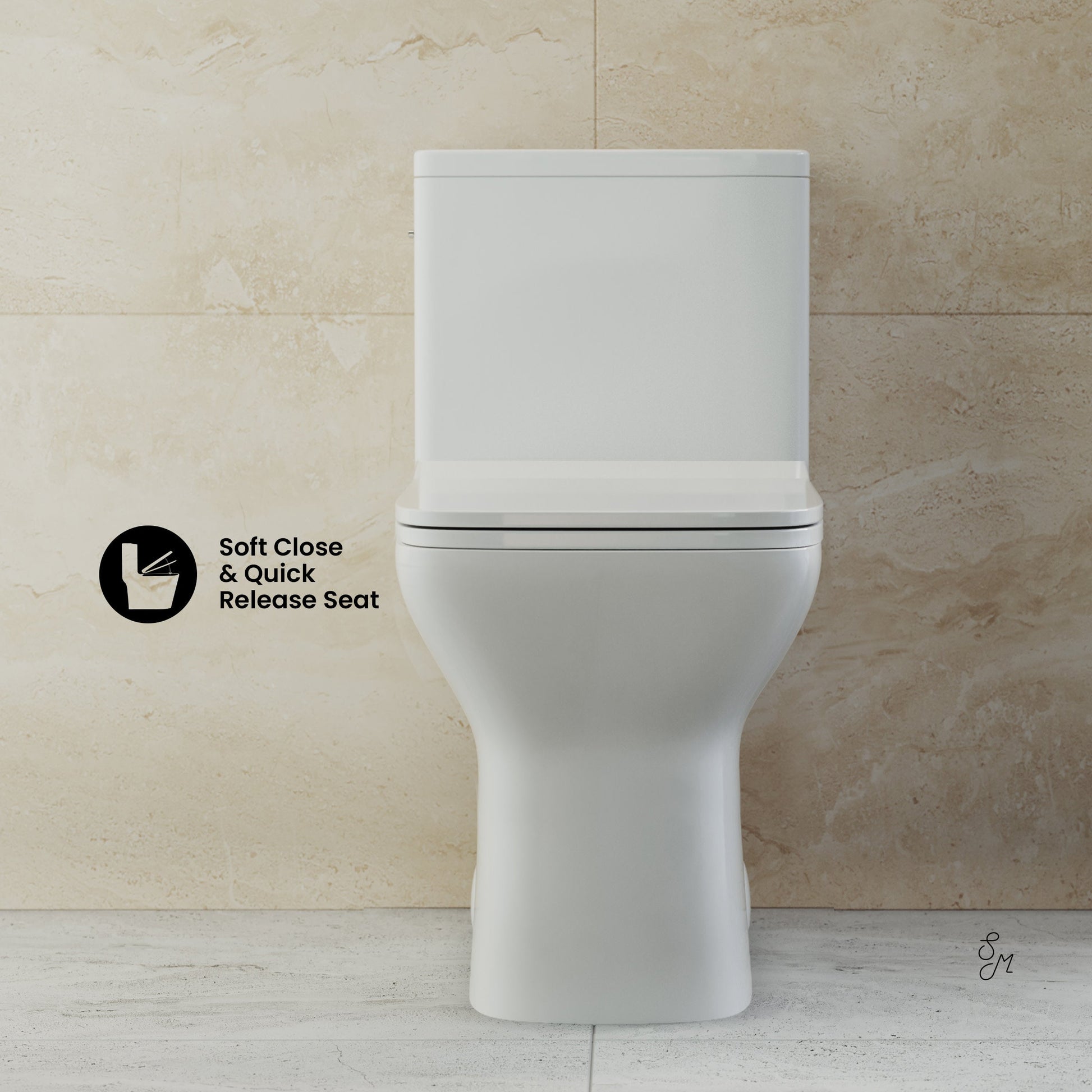 Glossy White / Dual Touchless - Left / Chrome