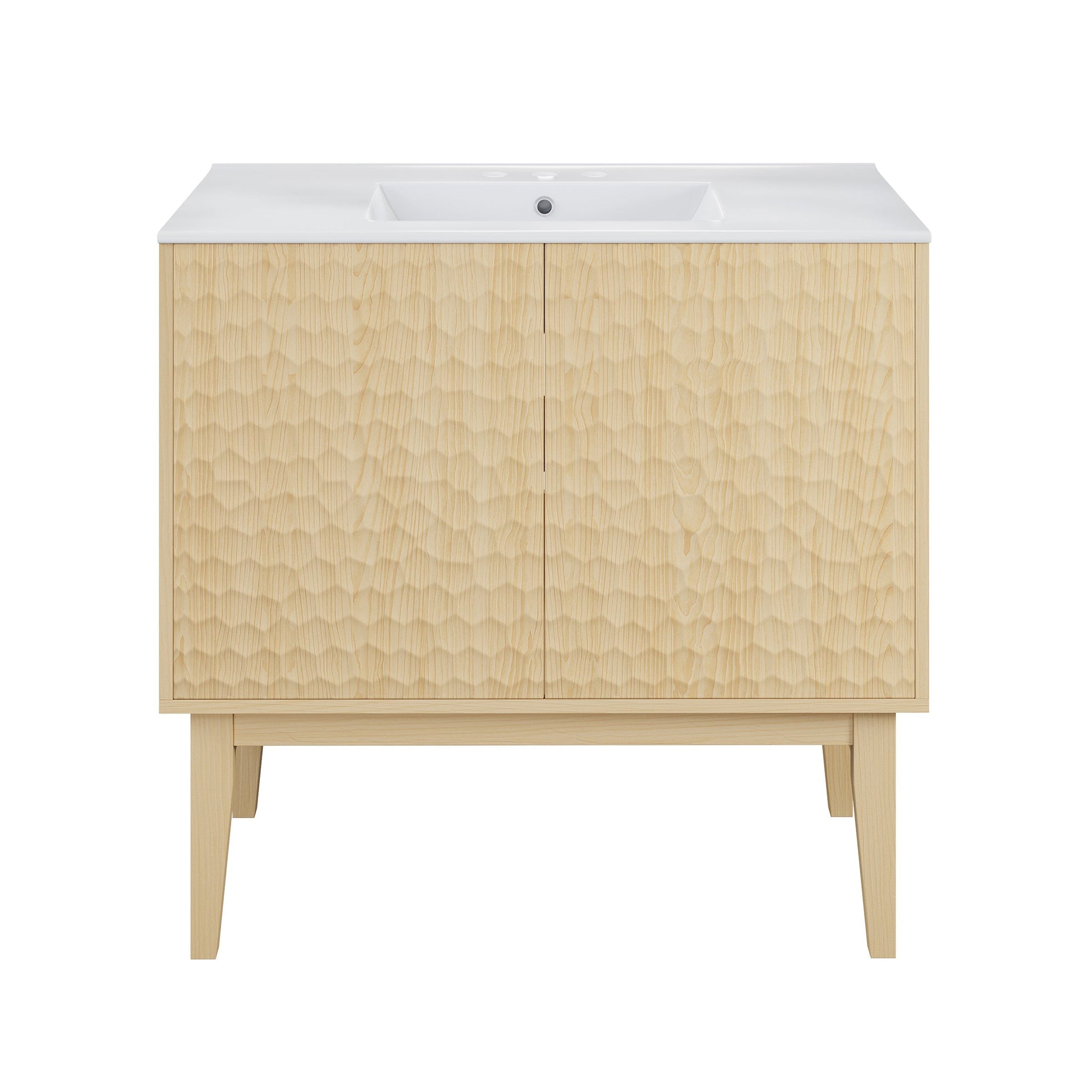 Natural Oak / White / 3-Hole