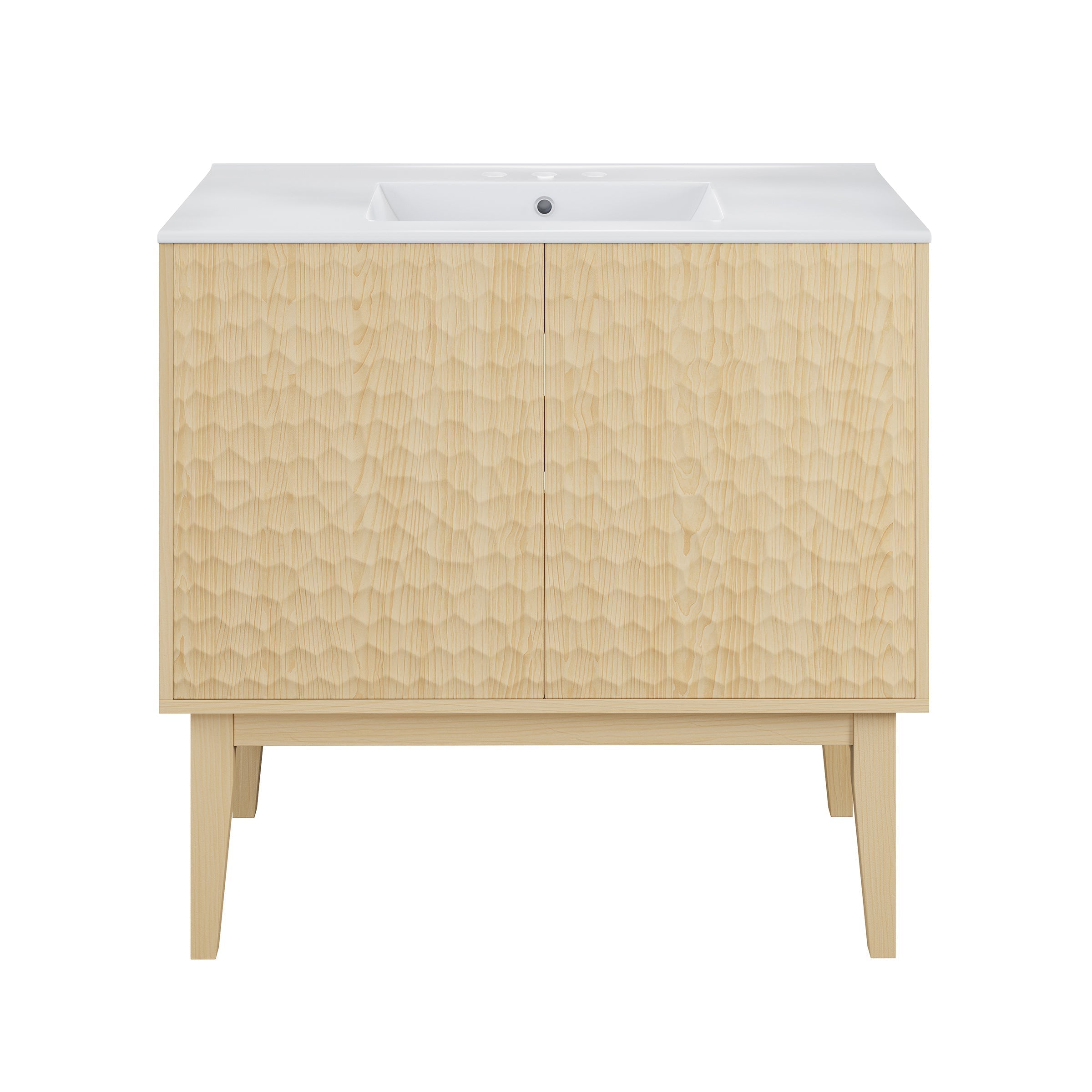 Natural Oak / White / 3-Hole
