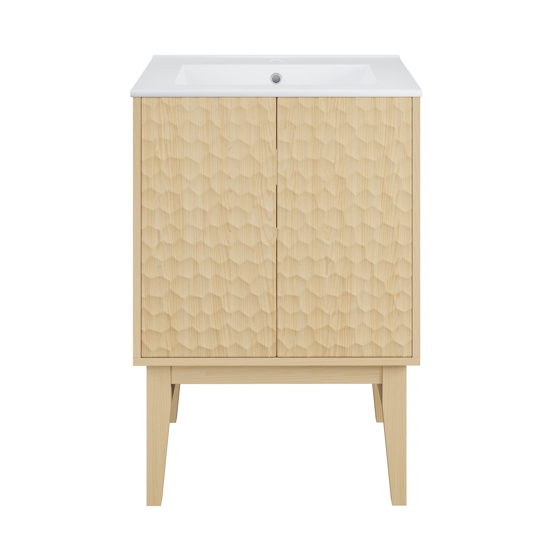 Natural Oak / White / 1-Hole