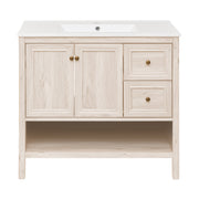 White Oak / White / 1-Hole