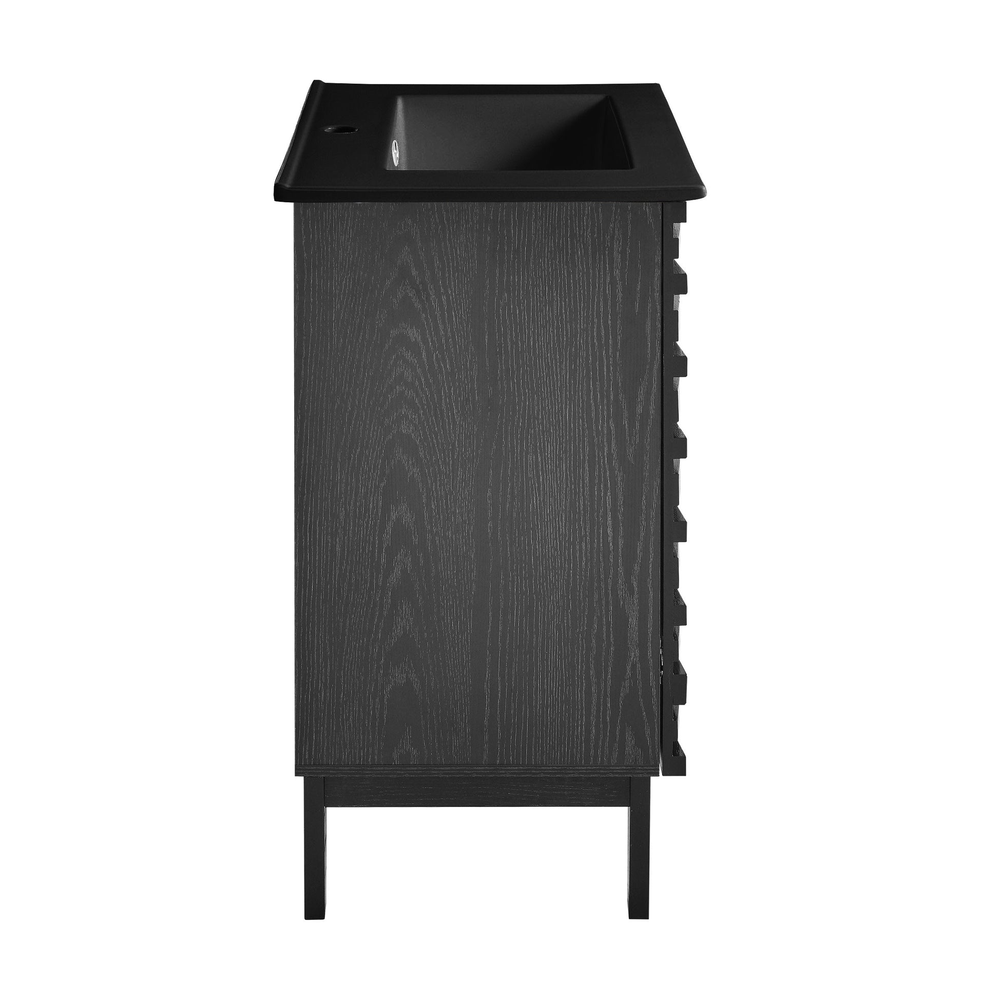 Black Oak / Matte Black / 1-Hole