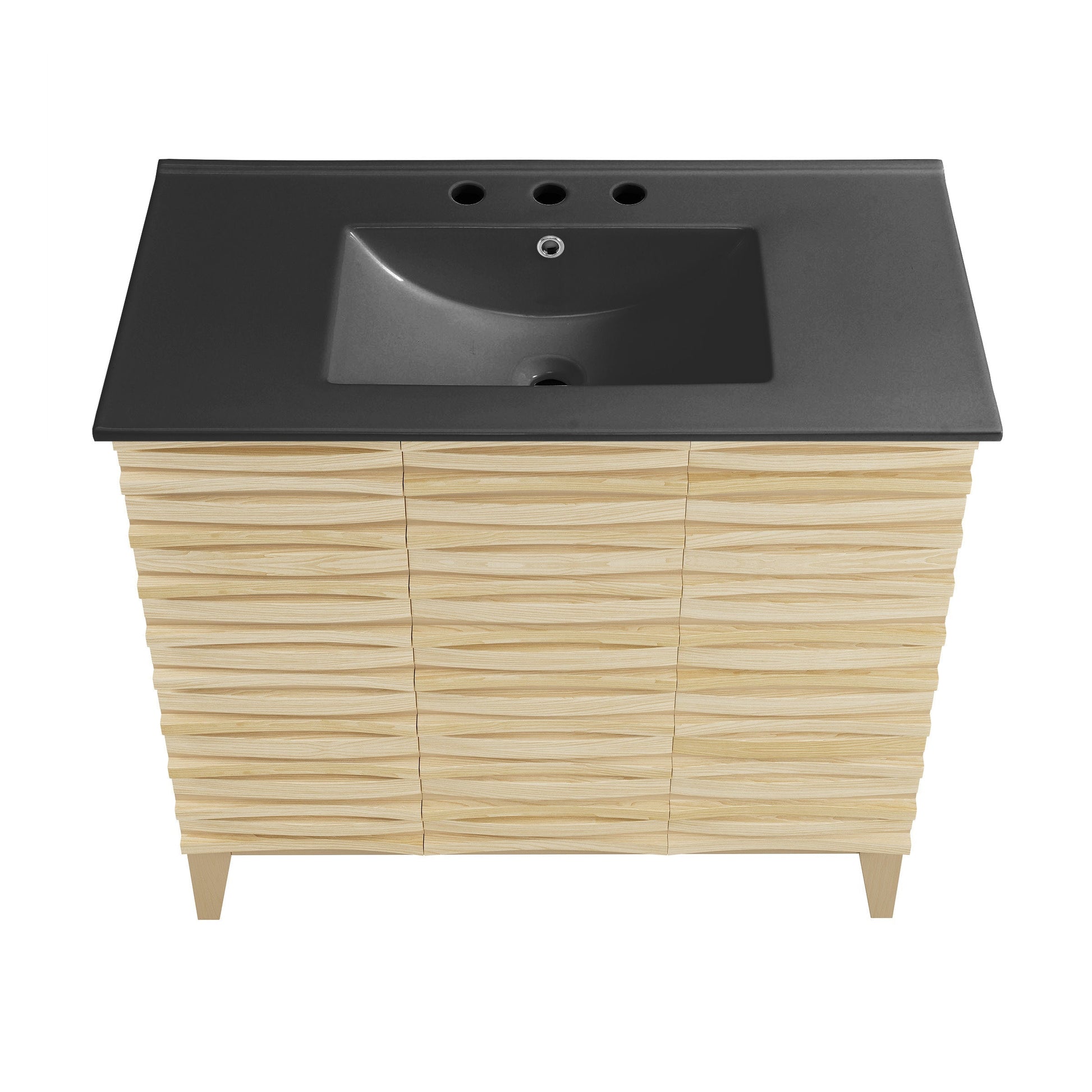 Natural Oak / Matte Black / 3-Hole