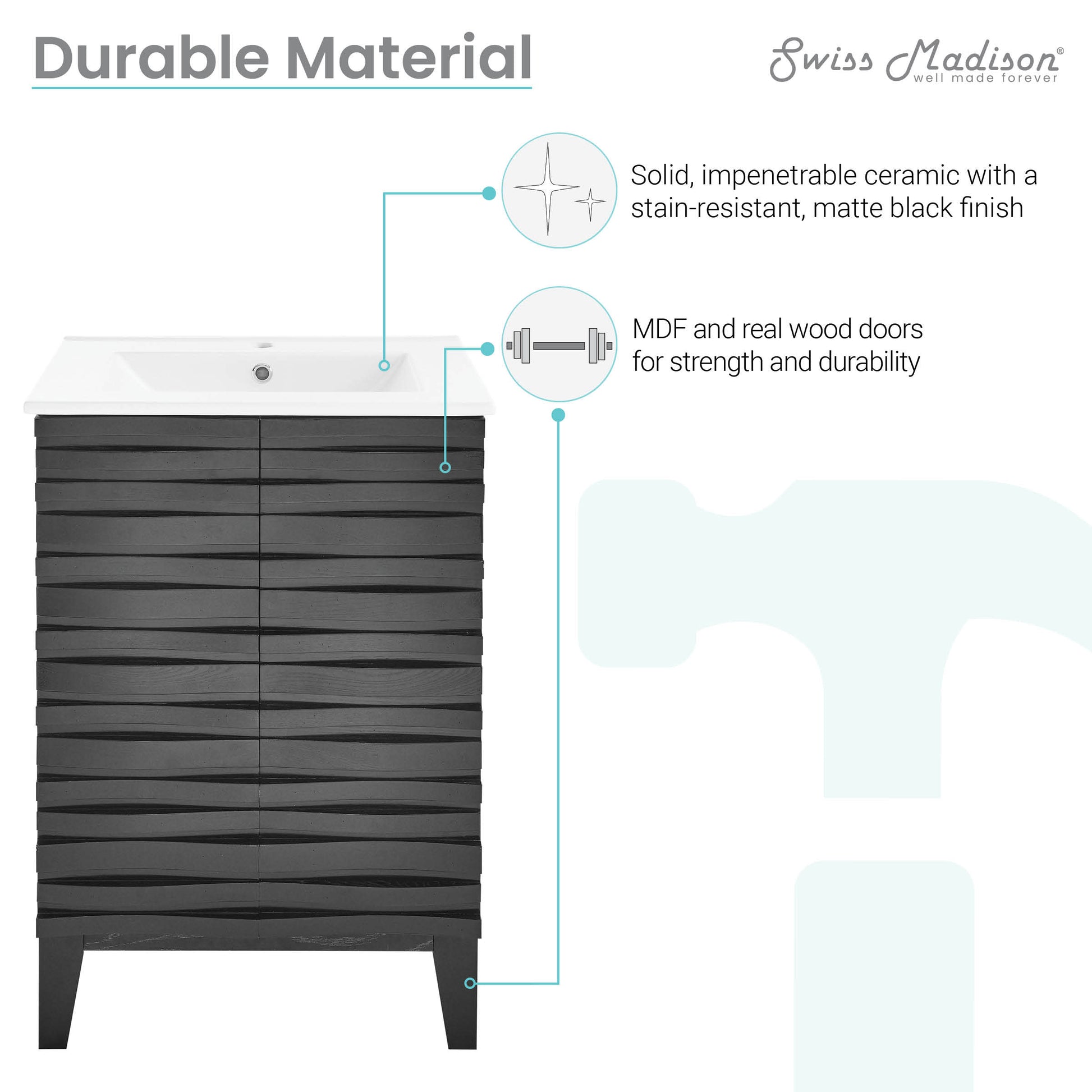 Black Oak / White / 1-Hole