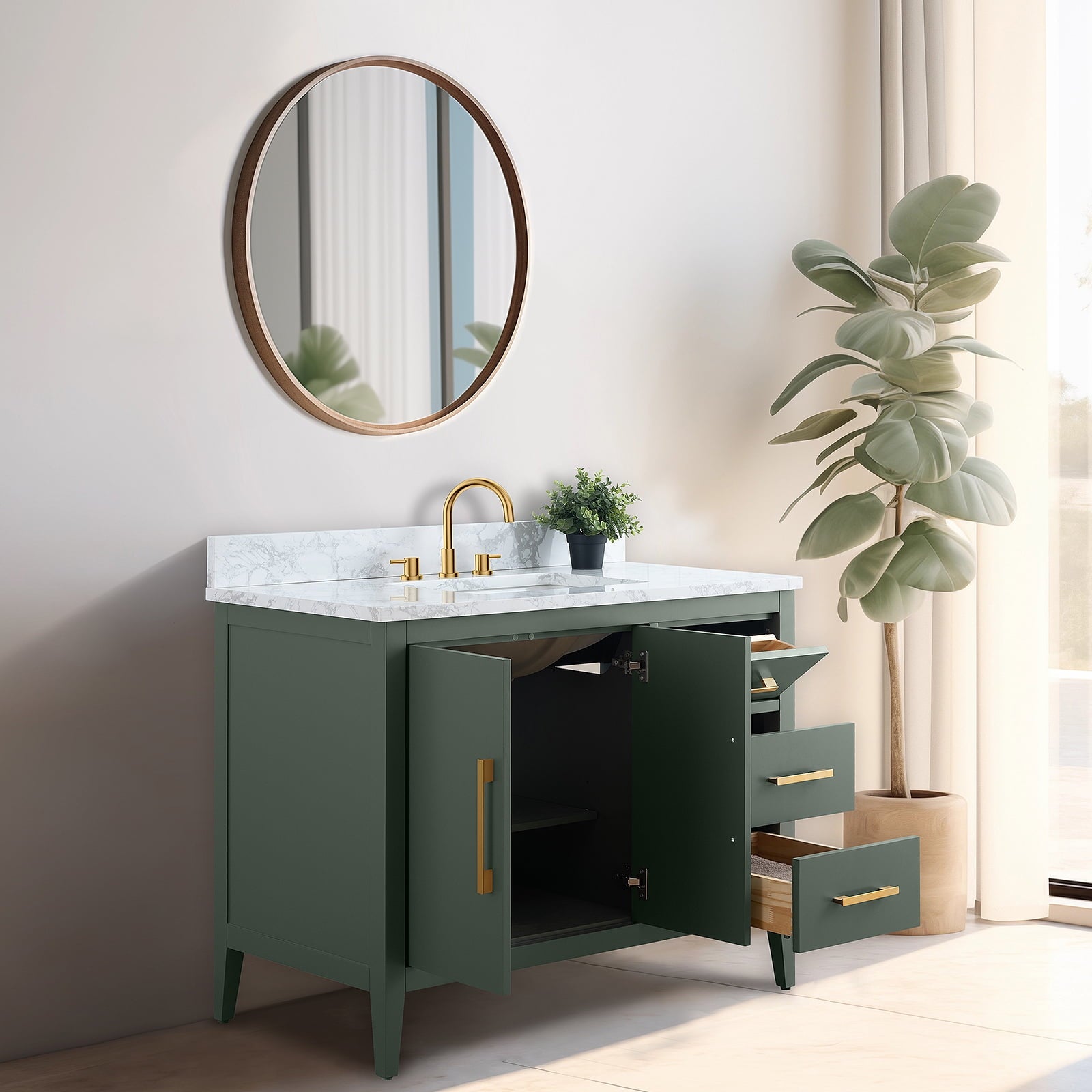 Vintage Green / Golden Brushed
