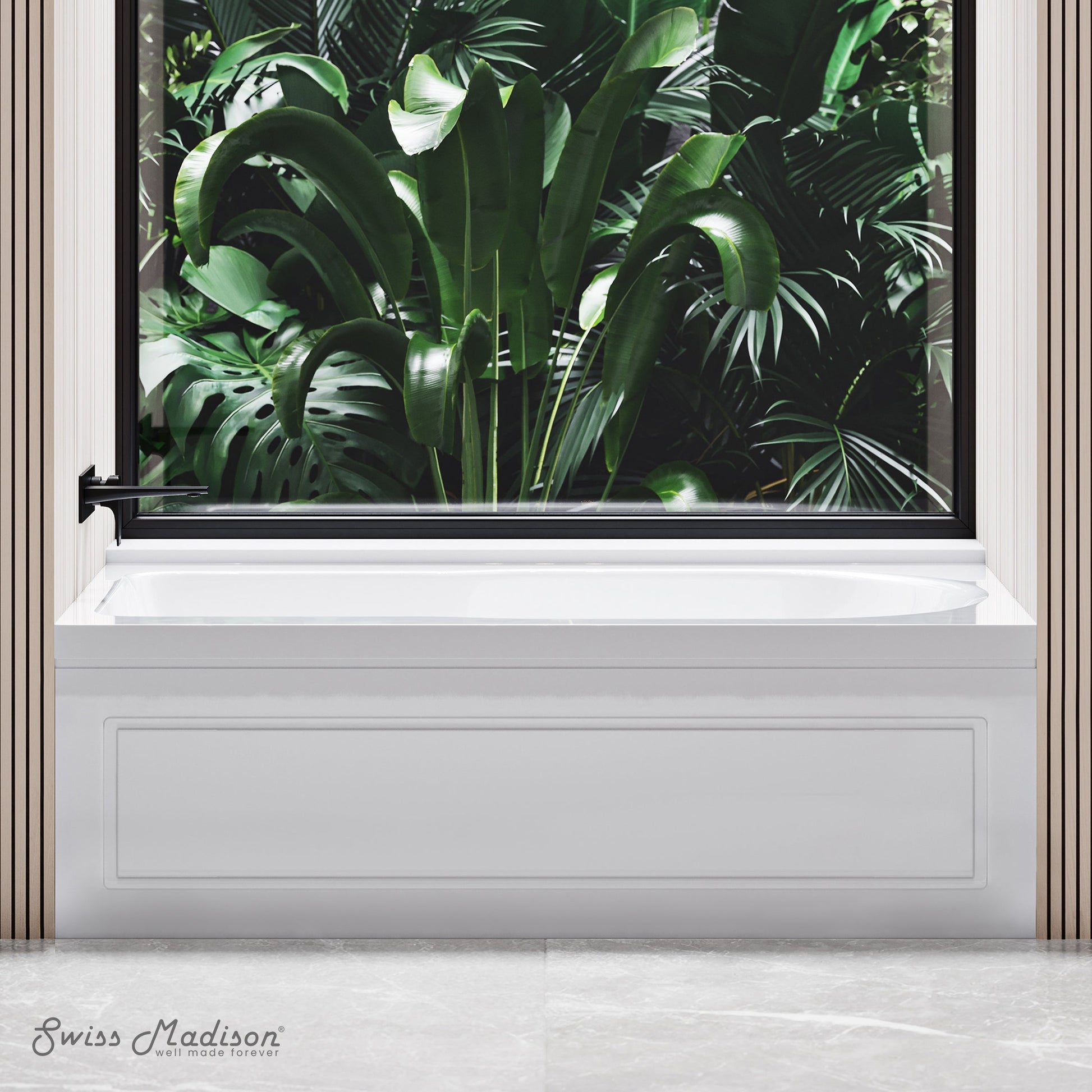 Glossy White / Left / Alcove - Apron