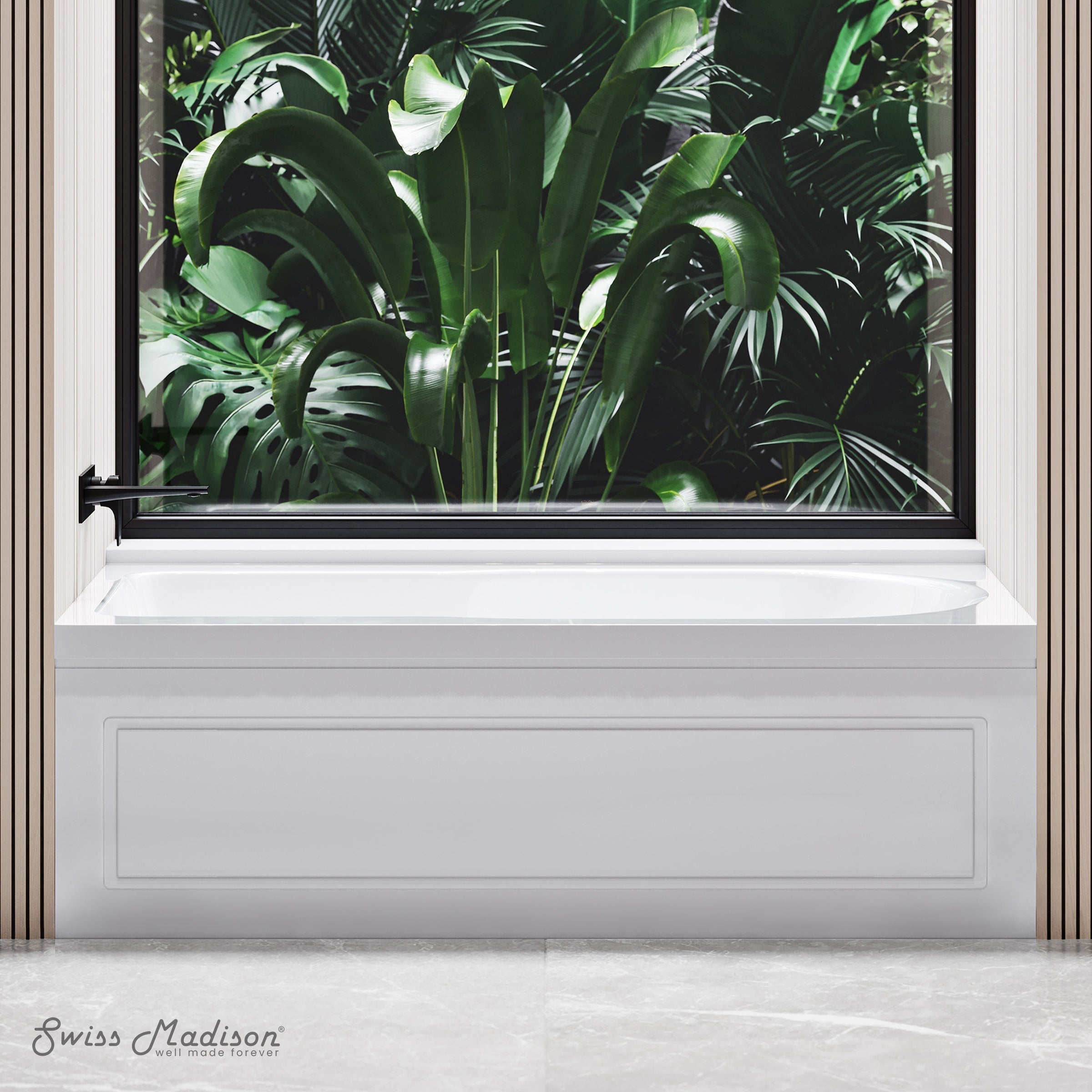 Glossy White / Left / Alcove - Apron