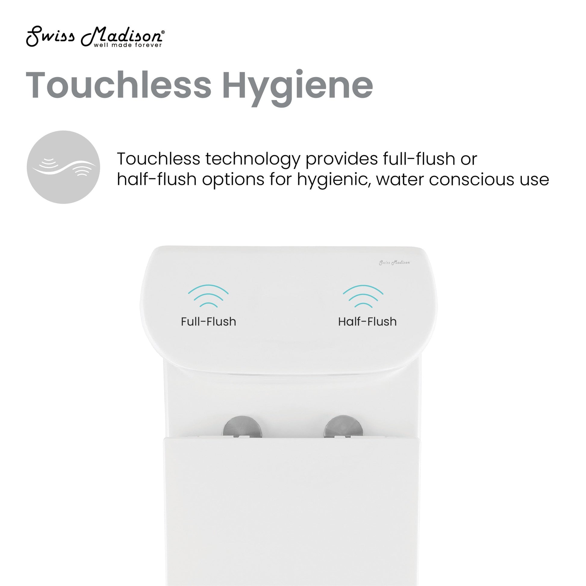 Glossy White / Dual Touchless - Top
