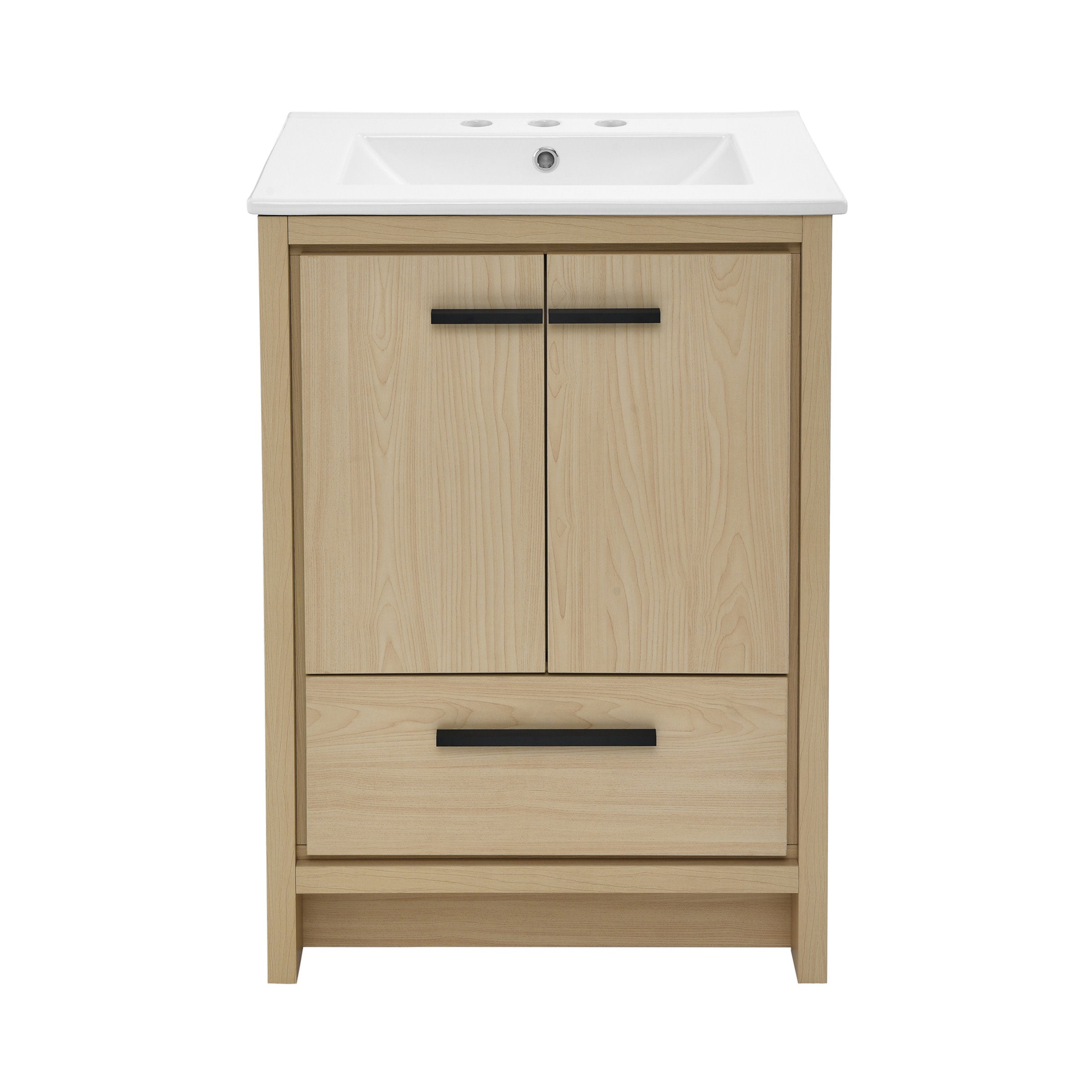 Natural Oak / White / 3-Hole