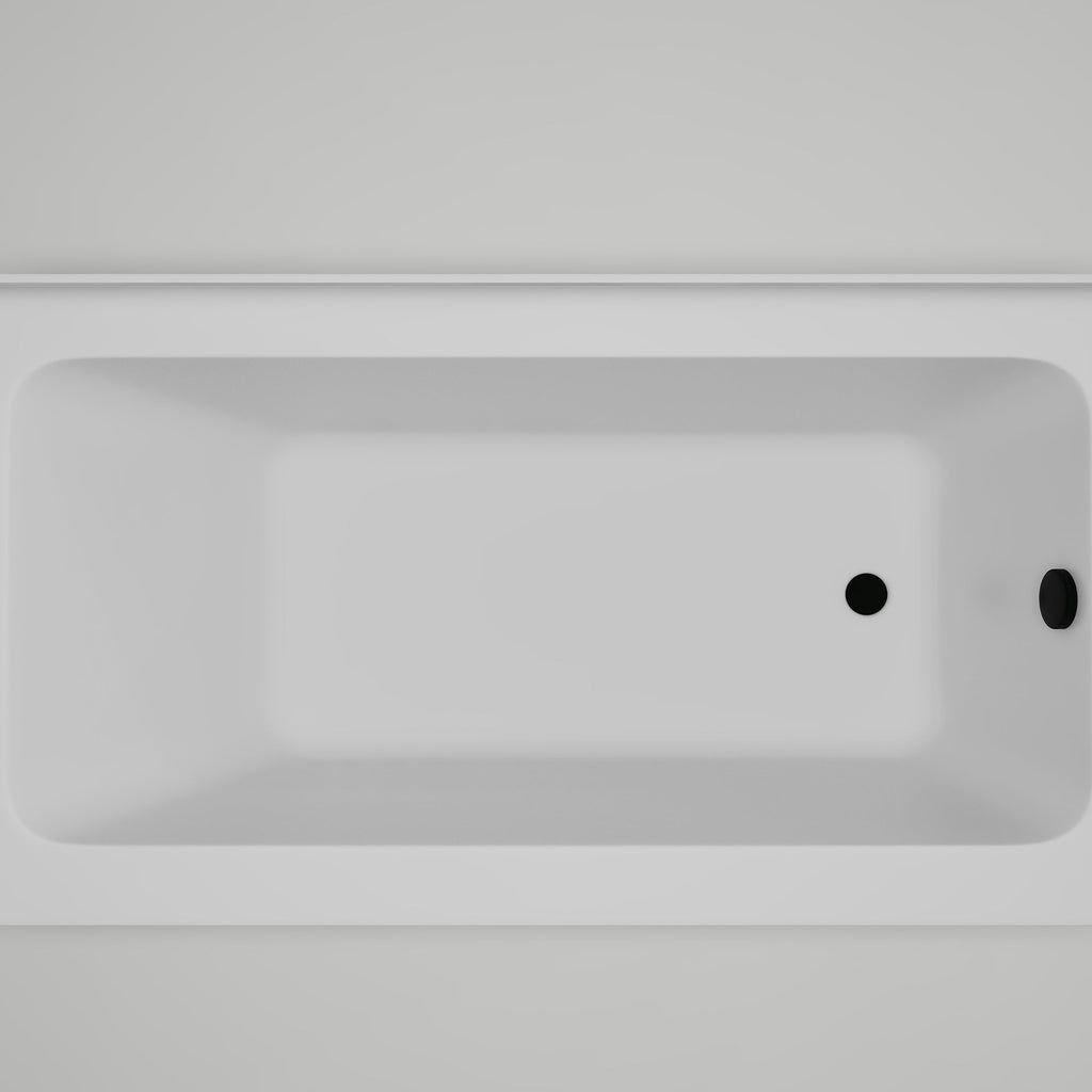 White / Matte Black / Right Drain