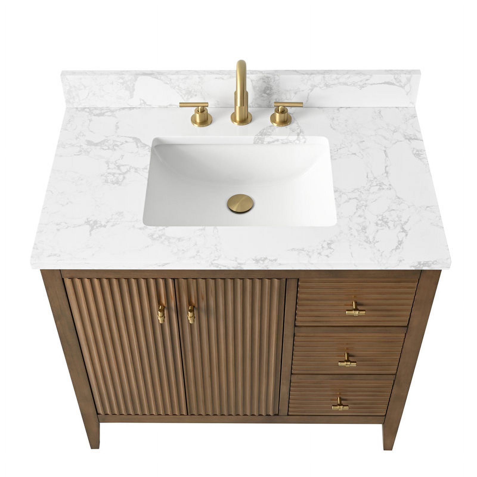 Linear Walnut / Golden Brushed