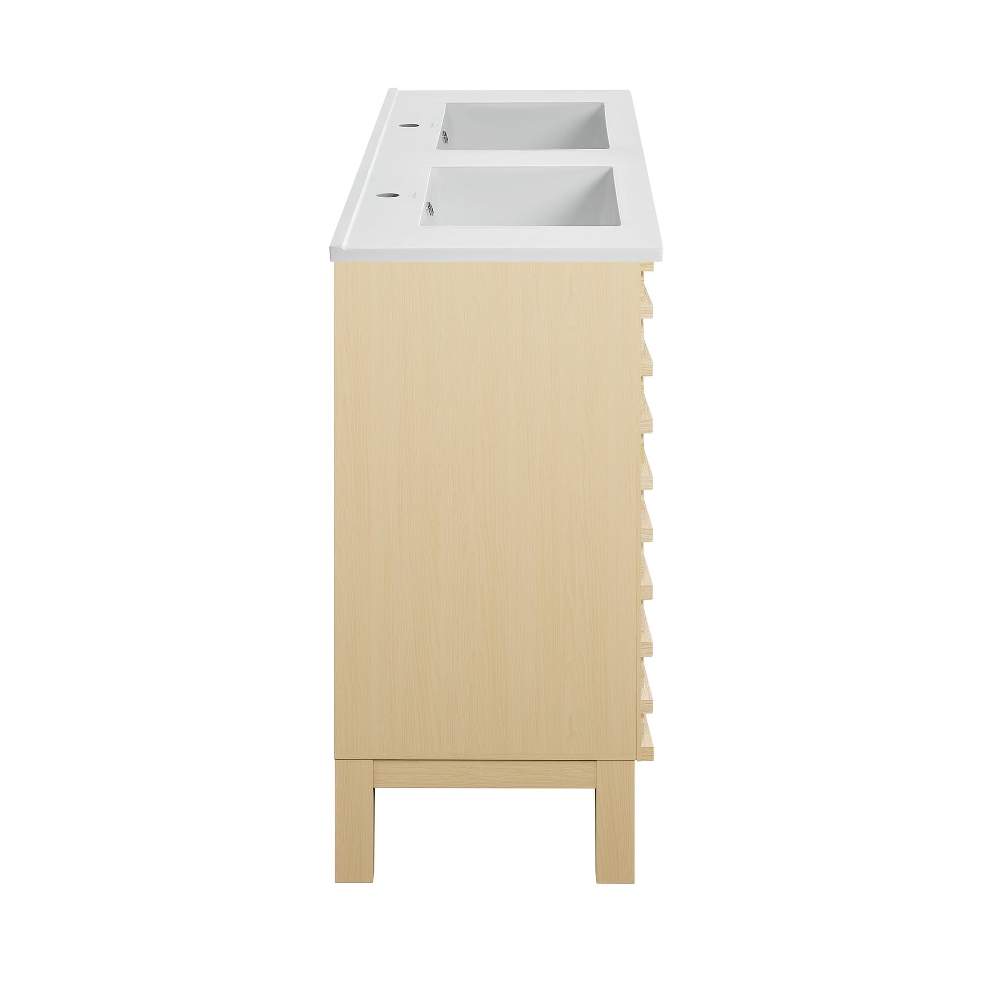 Natural Oak / Glossy White / 1-Hole