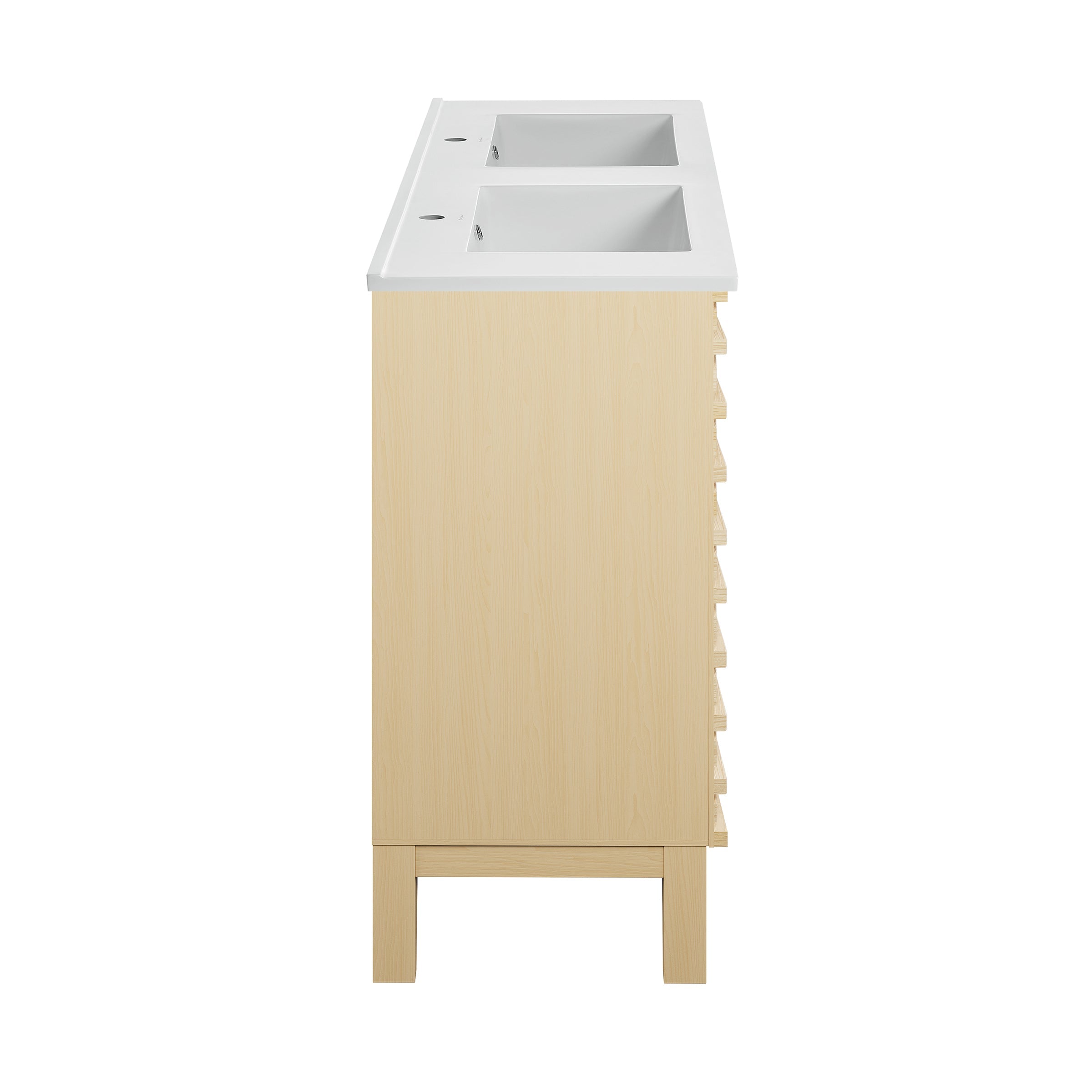 Natural Oak / Glossy White / 1-Hole