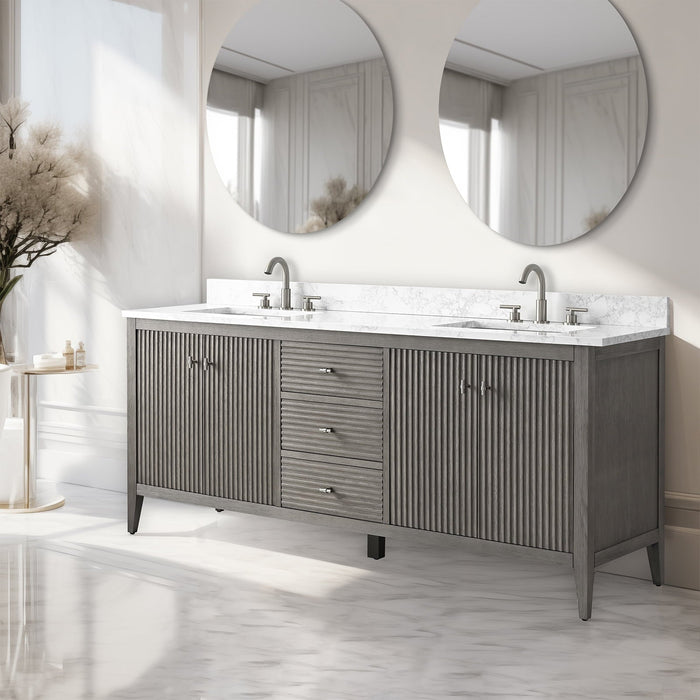 Linear Driftwood Gray / Brushed Nickel