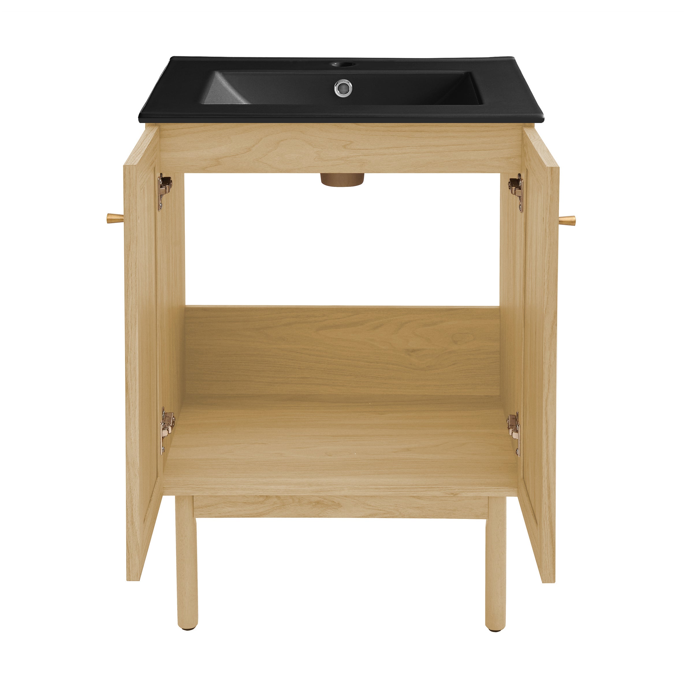 Natural Oak / Matte Black / 1-Hole