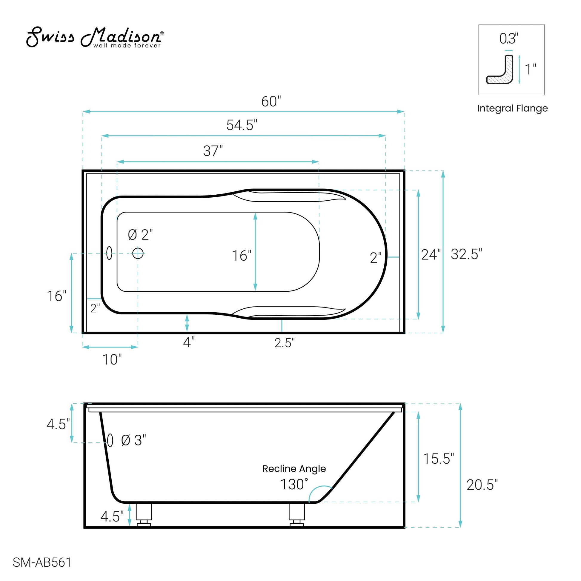 White / Left / Alcove - Apron