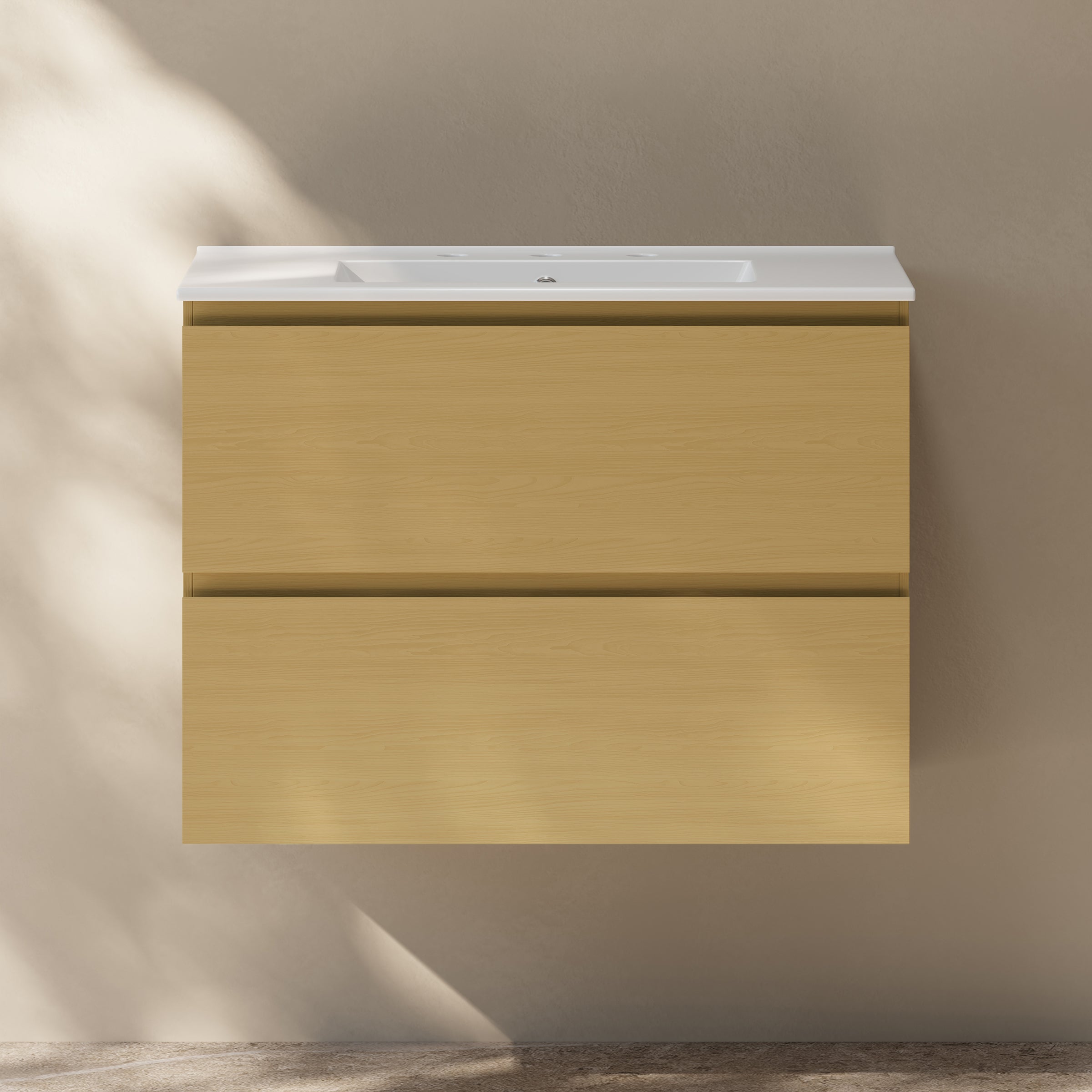 Natural Oak / Glossy White / 3-Hole
