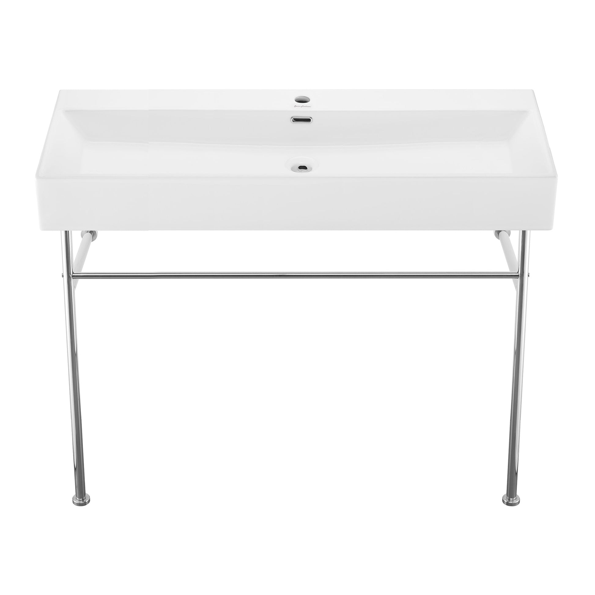 Polished Chrome / White / 1-Hole