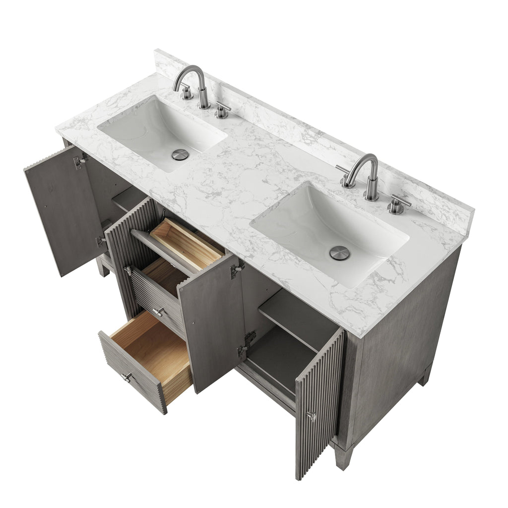 Linear Driftwood Gray / Brushed Nickel