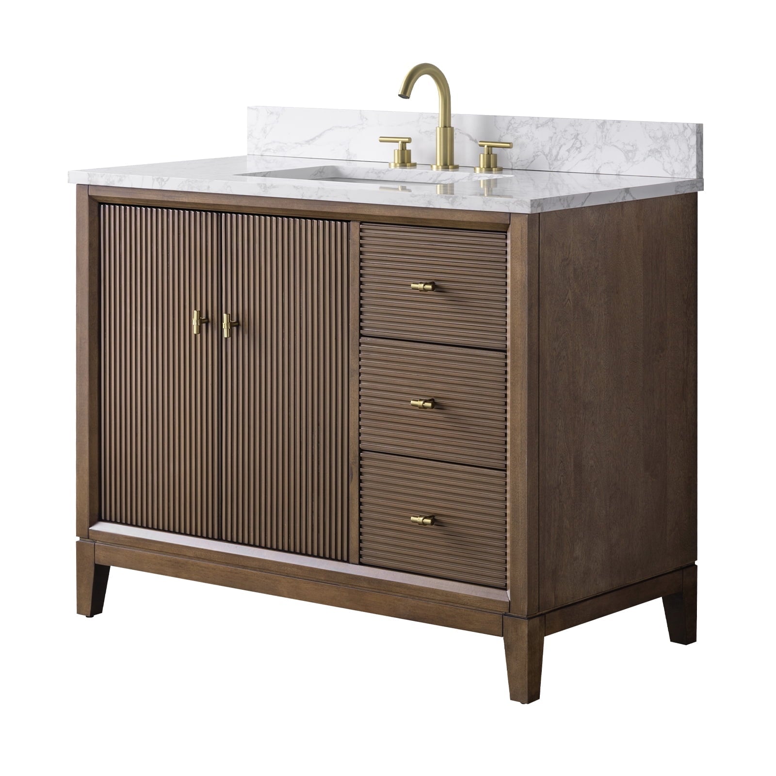 Linear Walnut / Golden Brushed