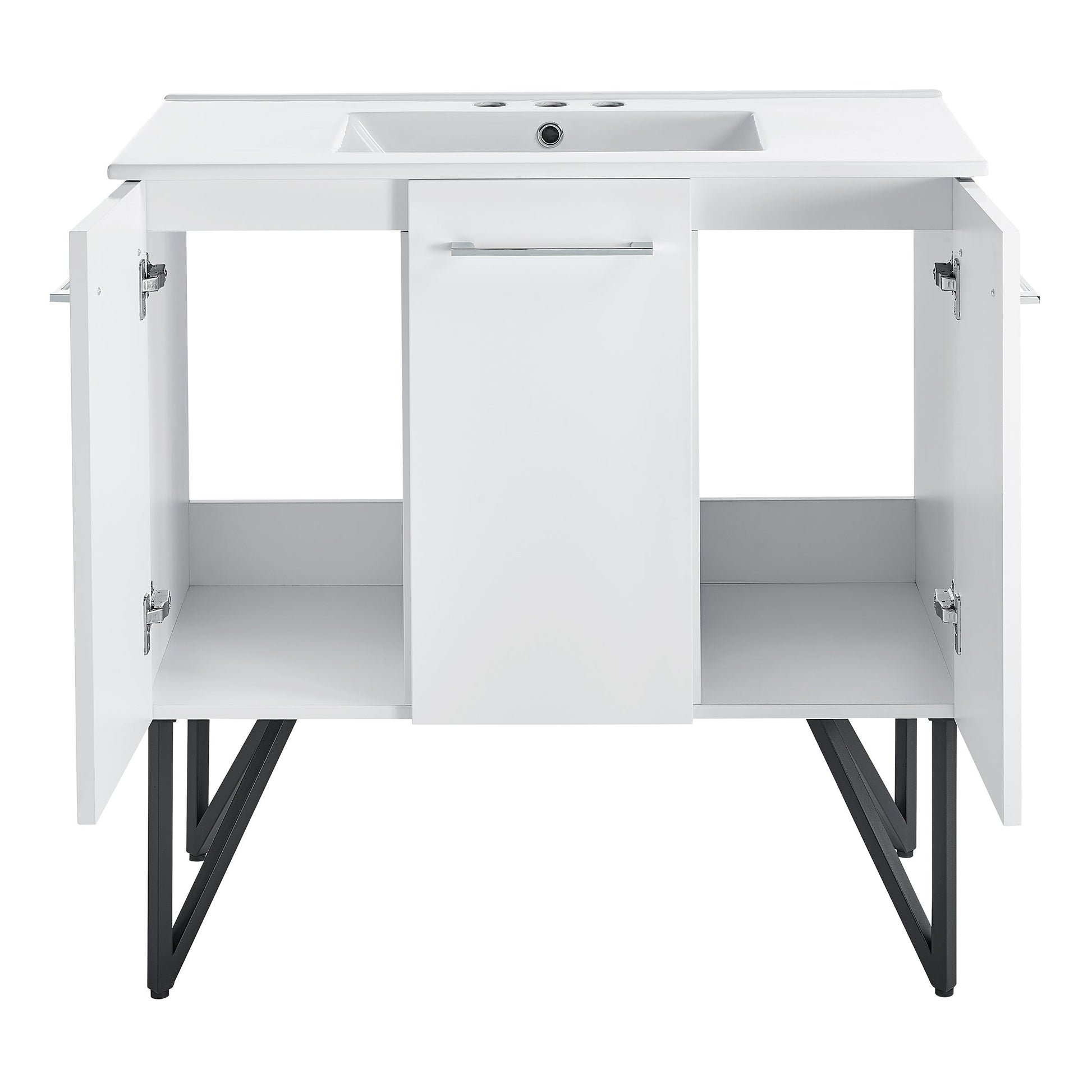 White / White / 3-Hole