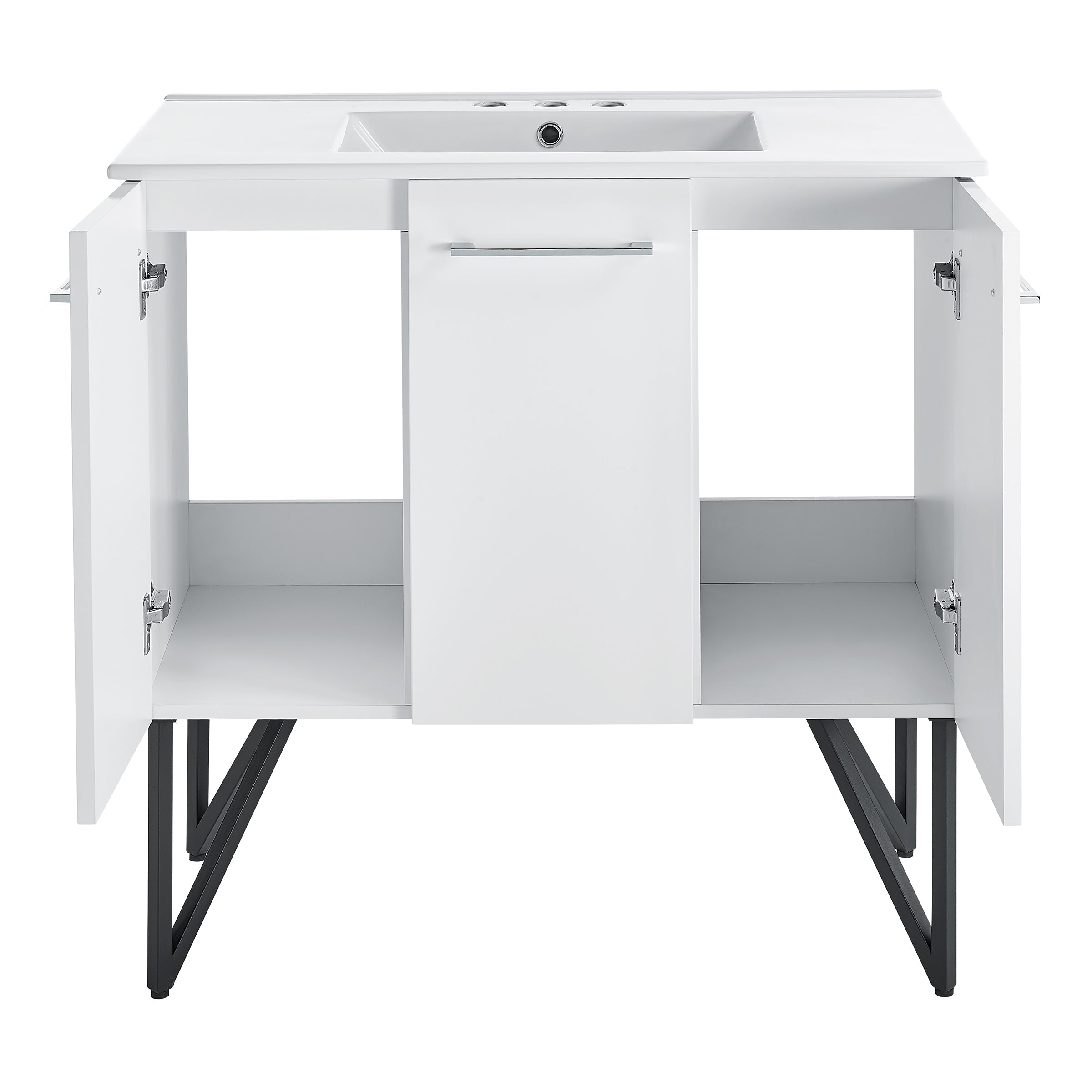 White / White / 3-Hole