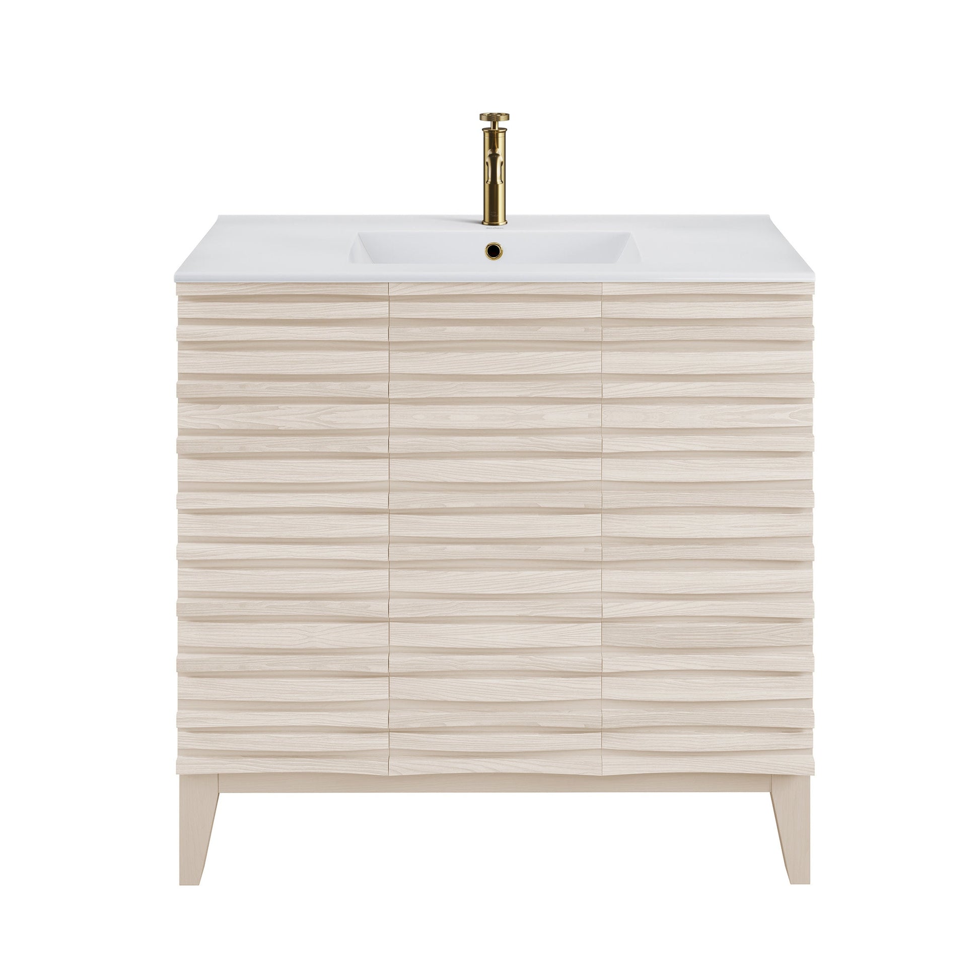 White Oak / White / 1-Hole