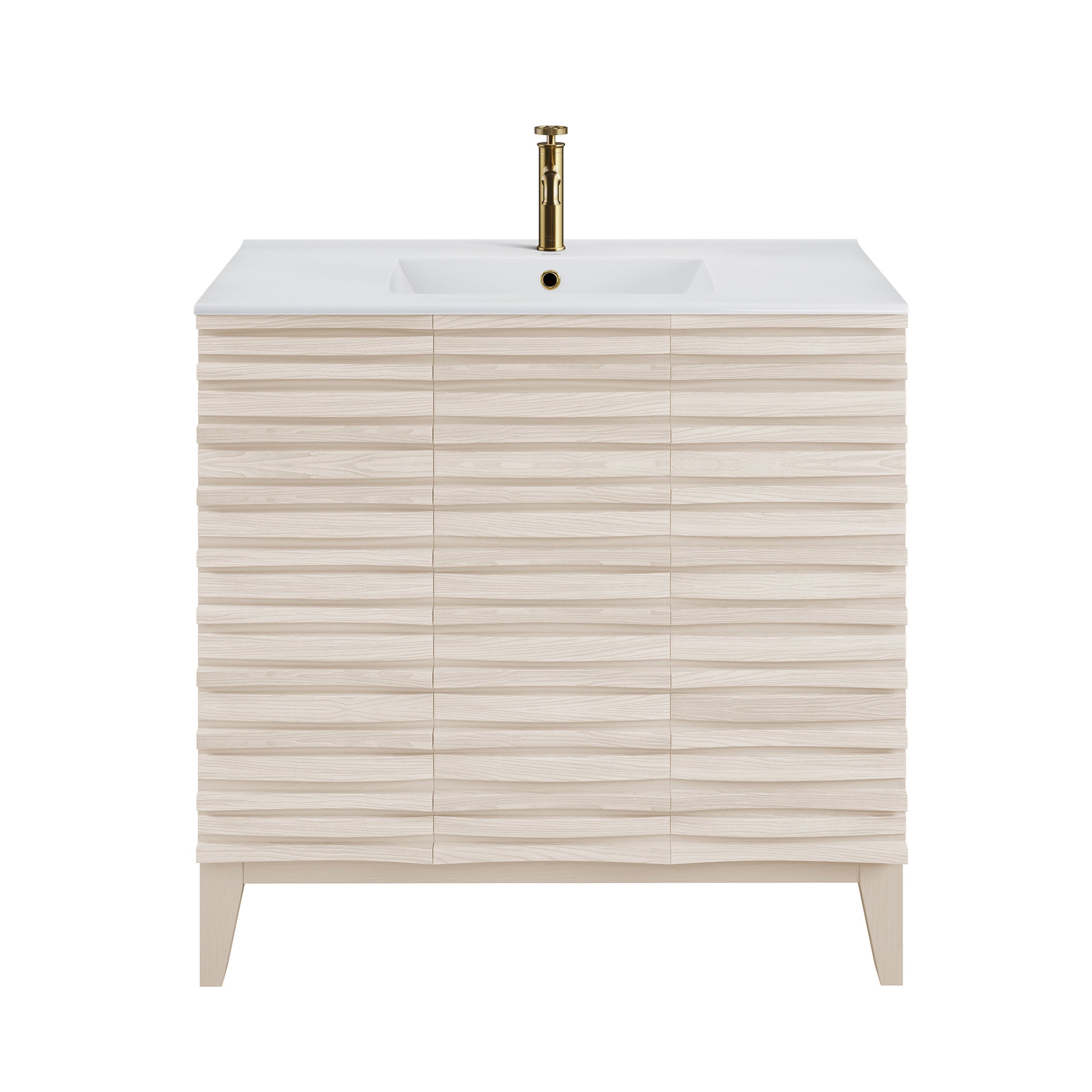 White Oak / White / 1-Hole
