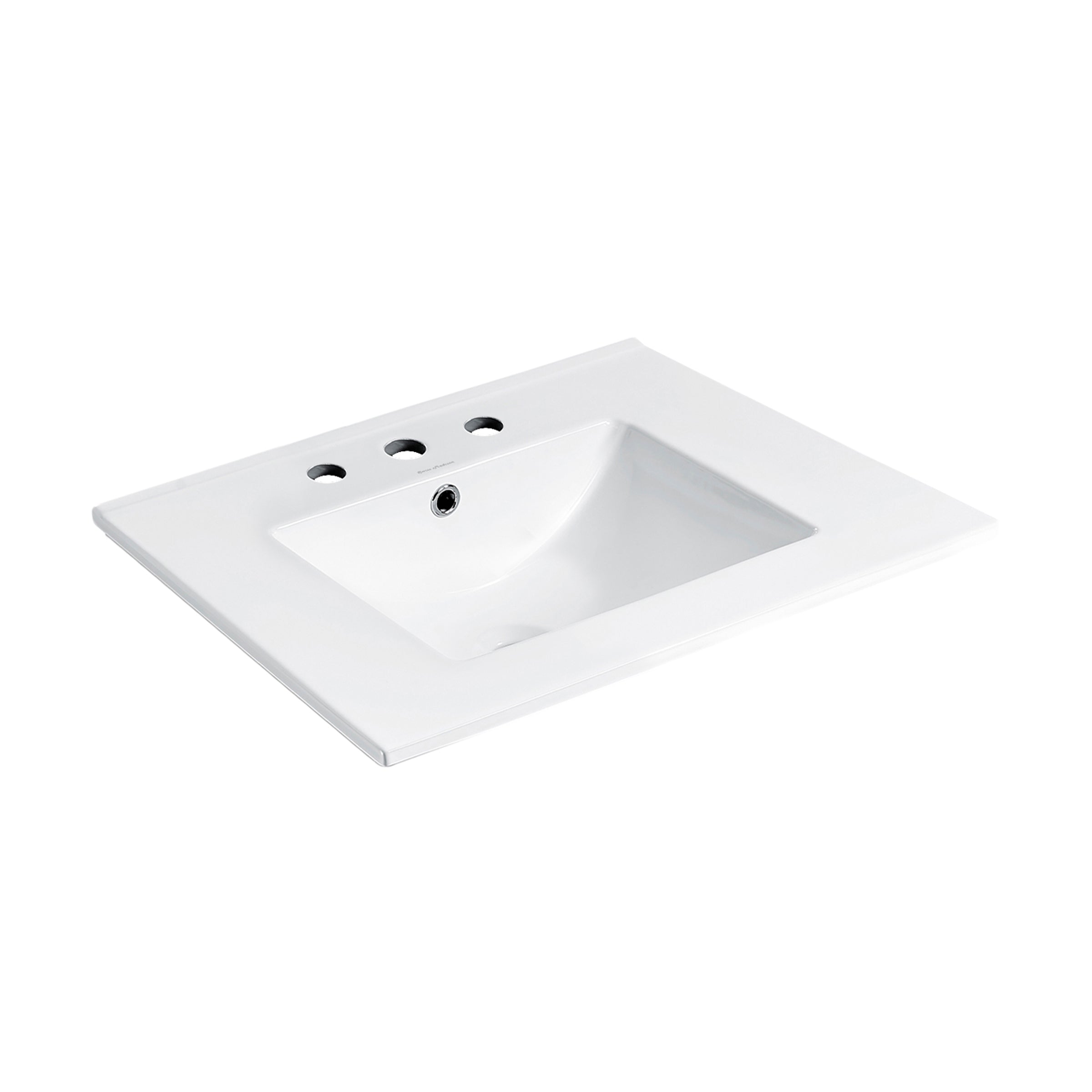 Glossy White / 3-Hole Wide