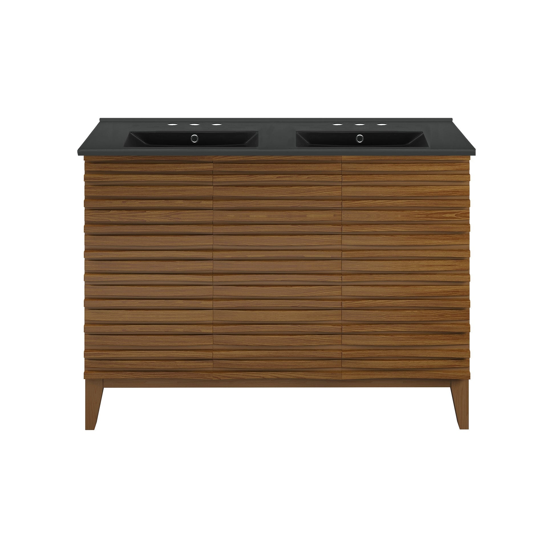 Brown Oak / Matte Black / 3-Hole