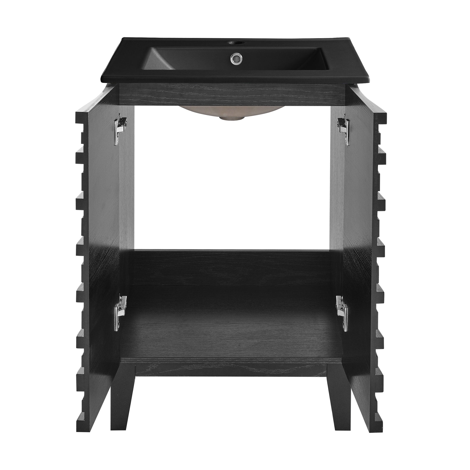 Black Oak / Matte Black / 1-Hole