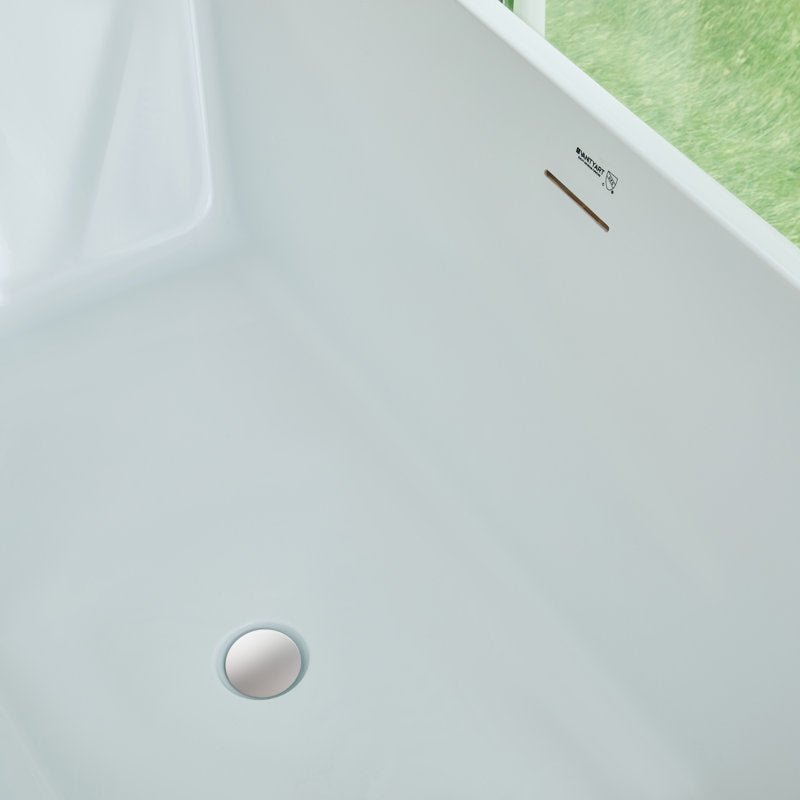 White / Integrated Overflow