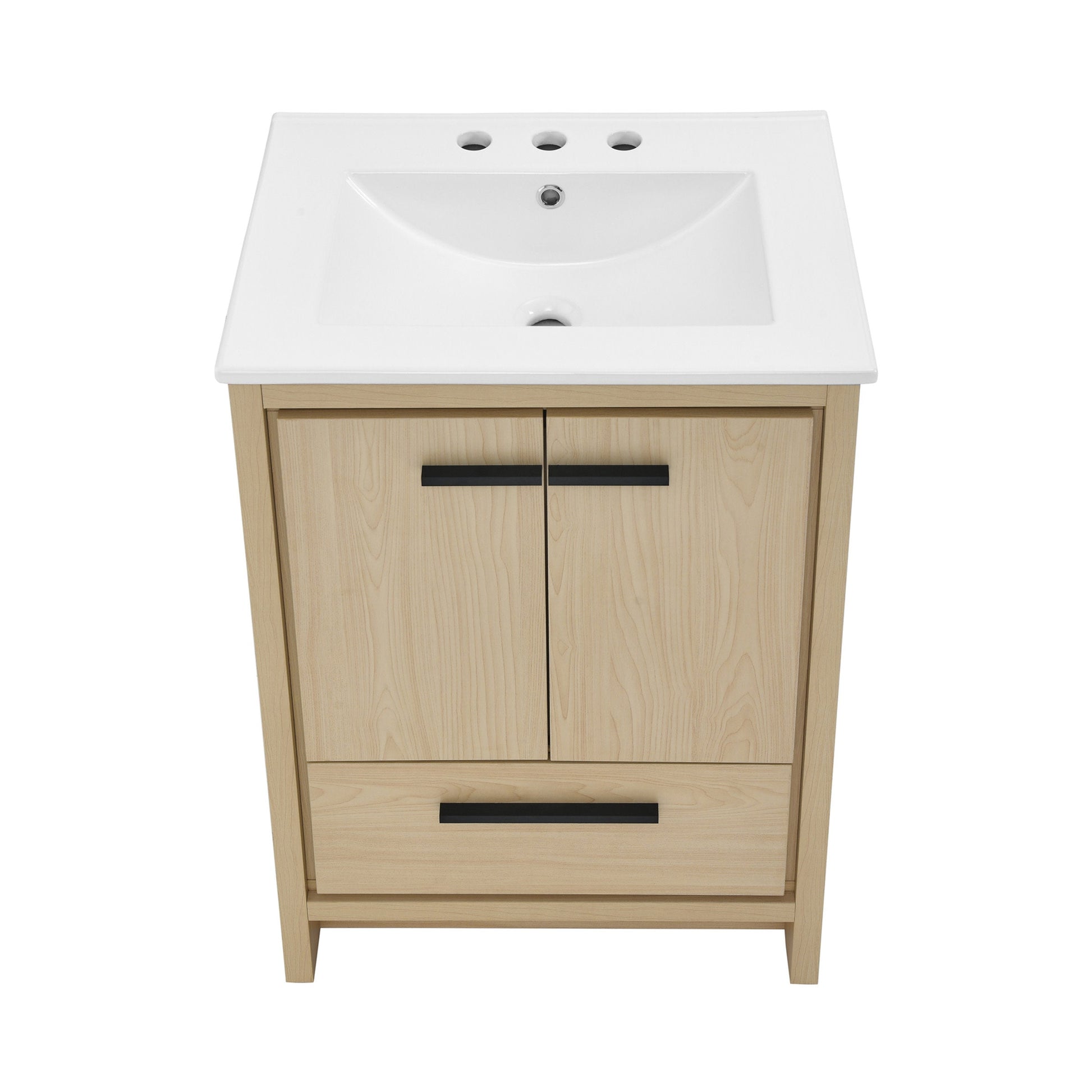 Natural Oak / White / 3-Hole