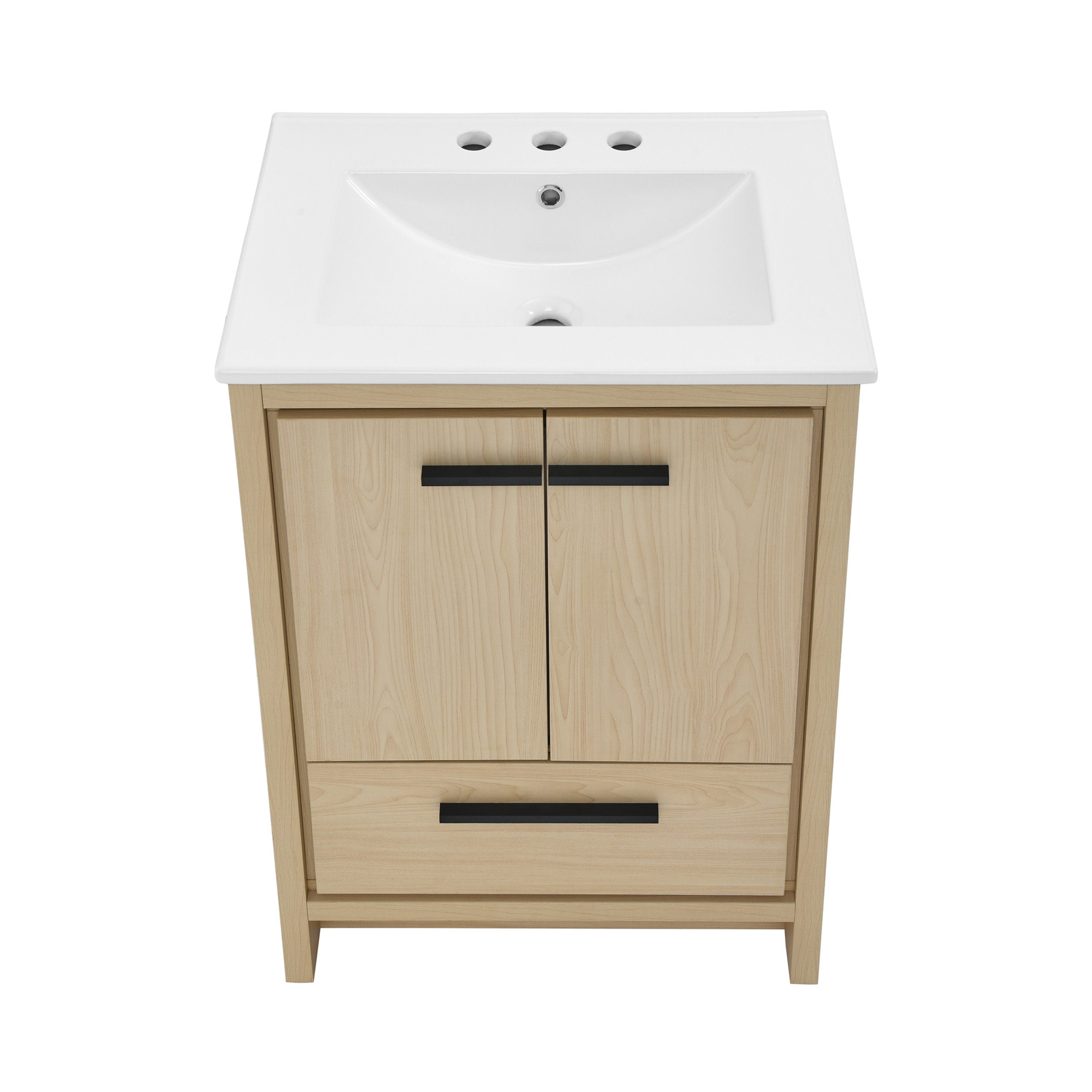 Natural Oak / White / 3-Hole