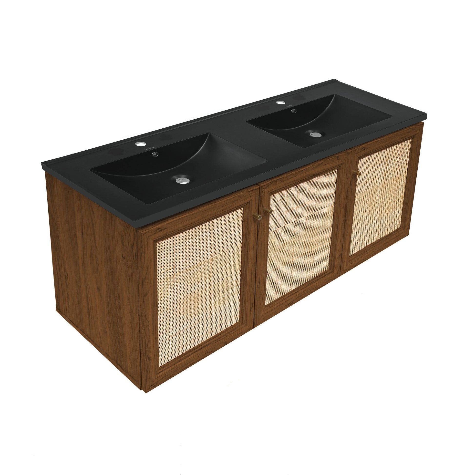 Brown Oak / Black / 1-Hole