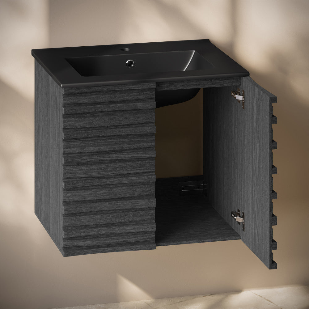 Black Oak / Black / 1-Hole