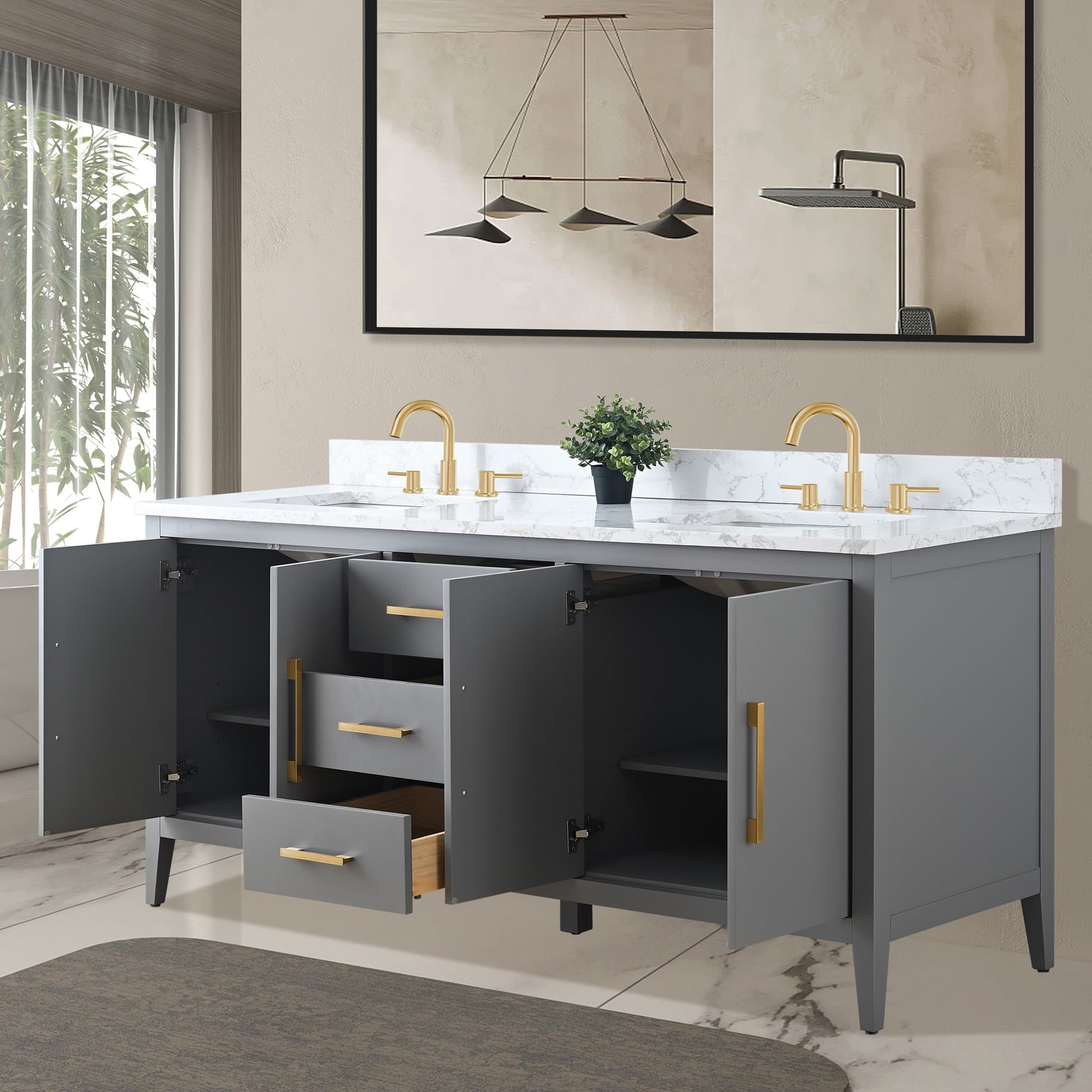 Cashmere Gray / Golden Brushed