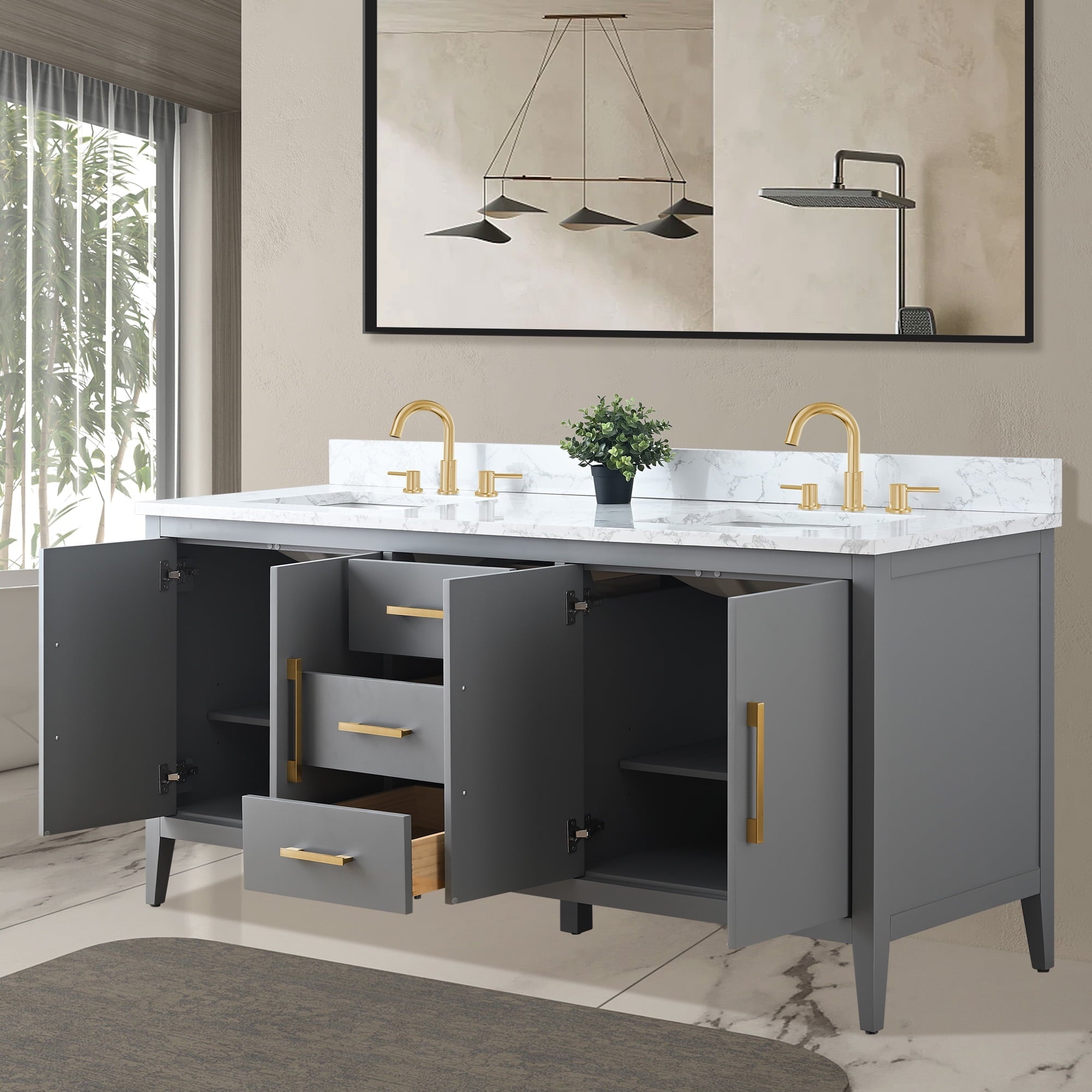 Cashmere Gray / Golden Brushed