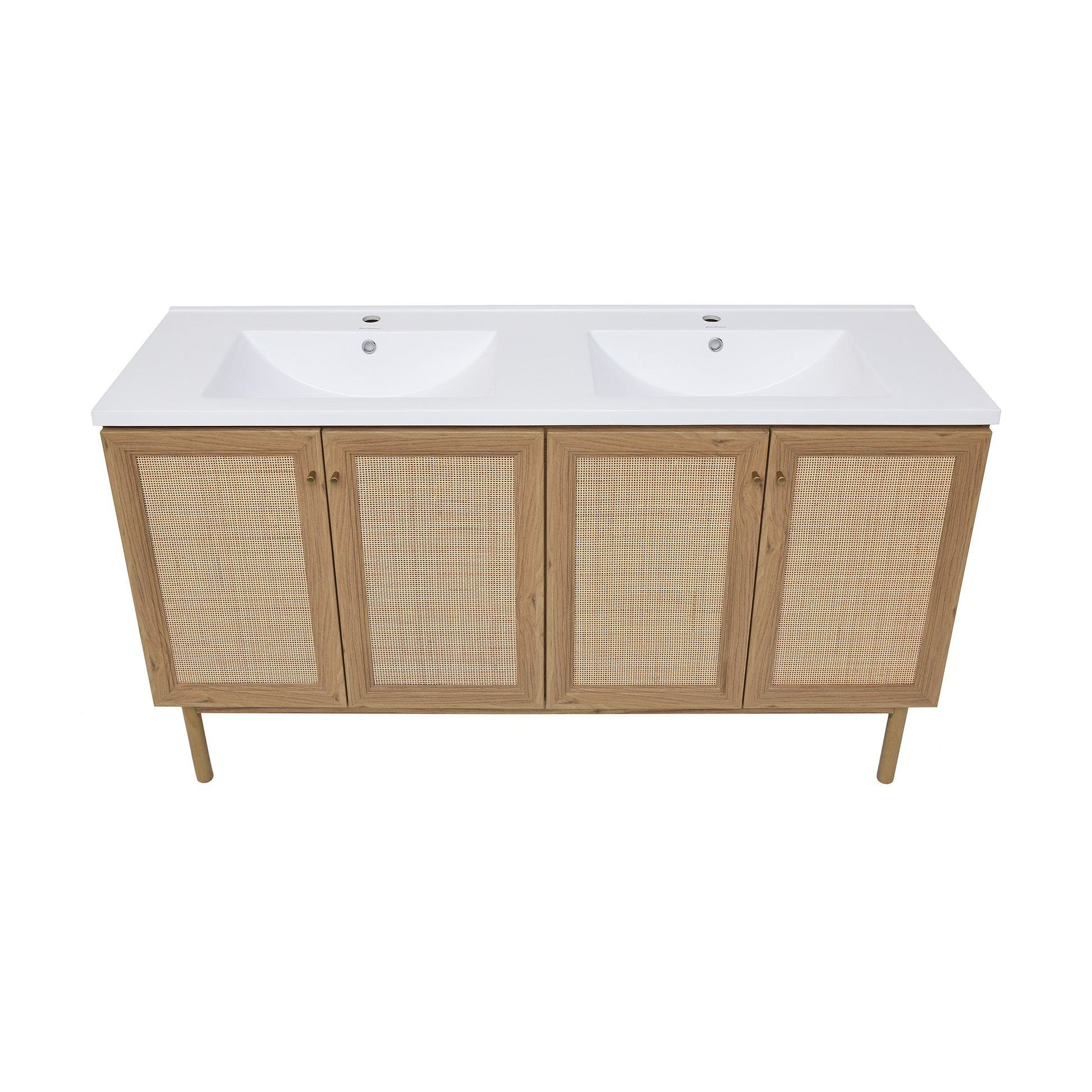 Golden Oak / White / 1-Hole