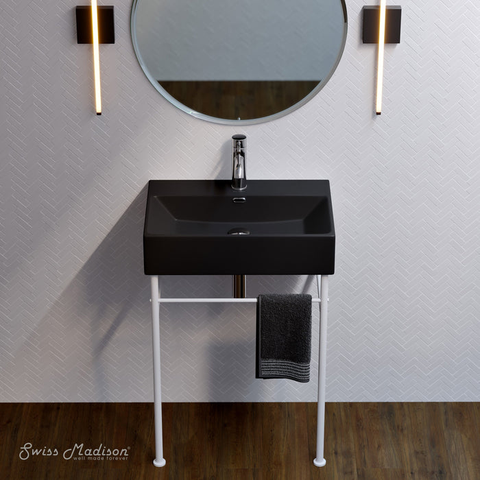 White / Matte Black / 1-Hole